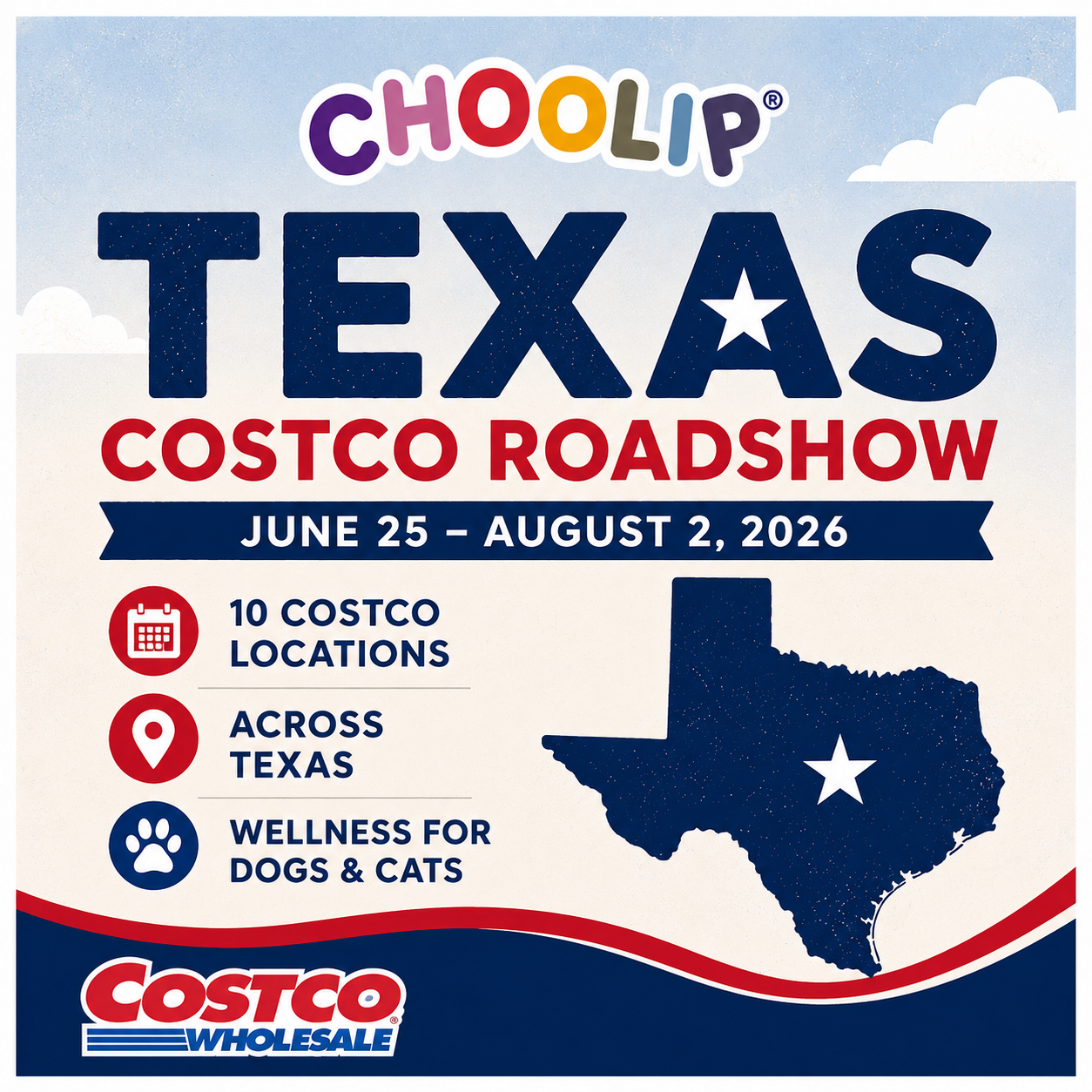 🚚 Choolip Texas Costco Roadshow 2026