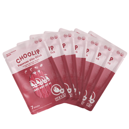 Multiple packages of Choolip squeeze Vita stick for cats on a white background