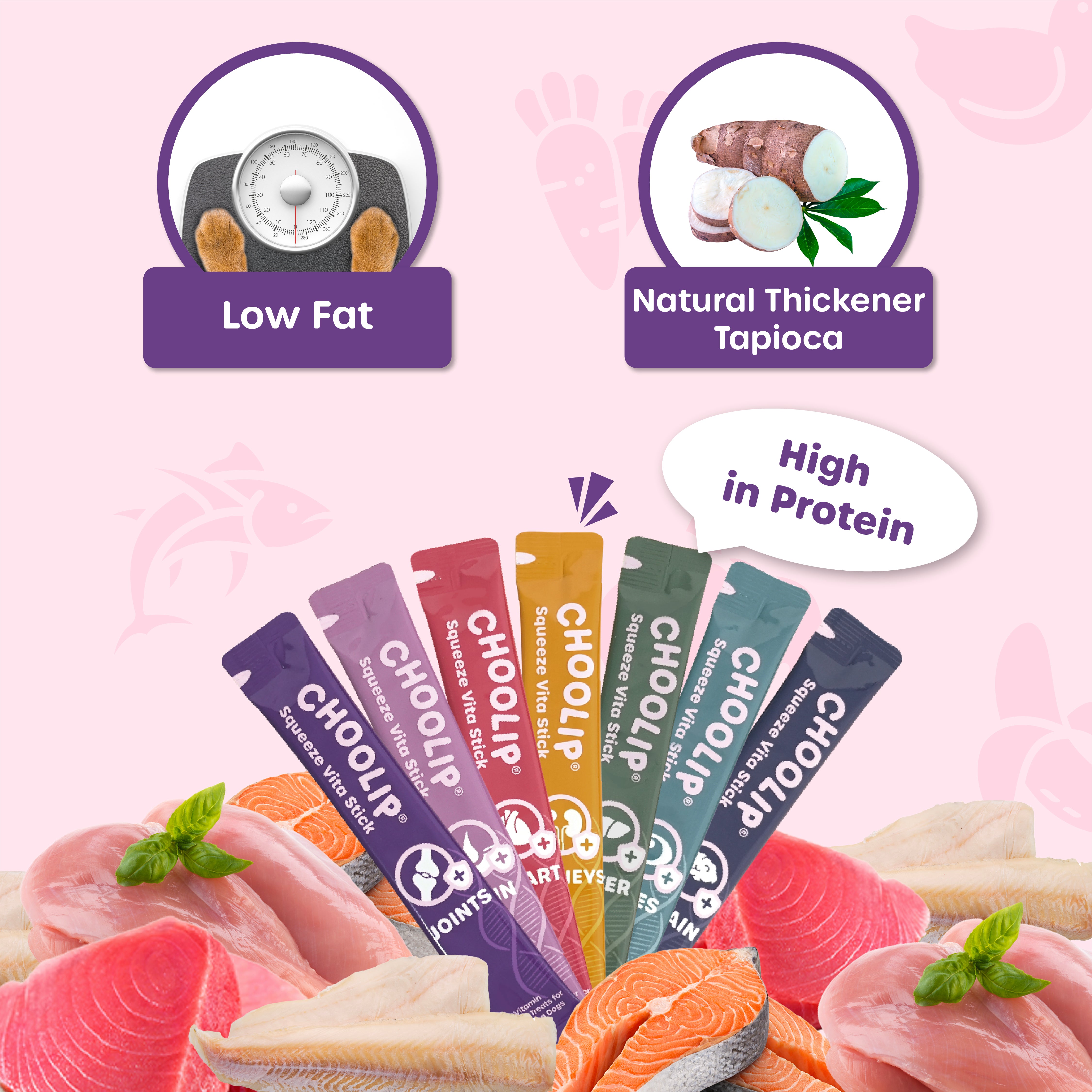 Choolip Squeeze Vita Stick low-fat health benefits