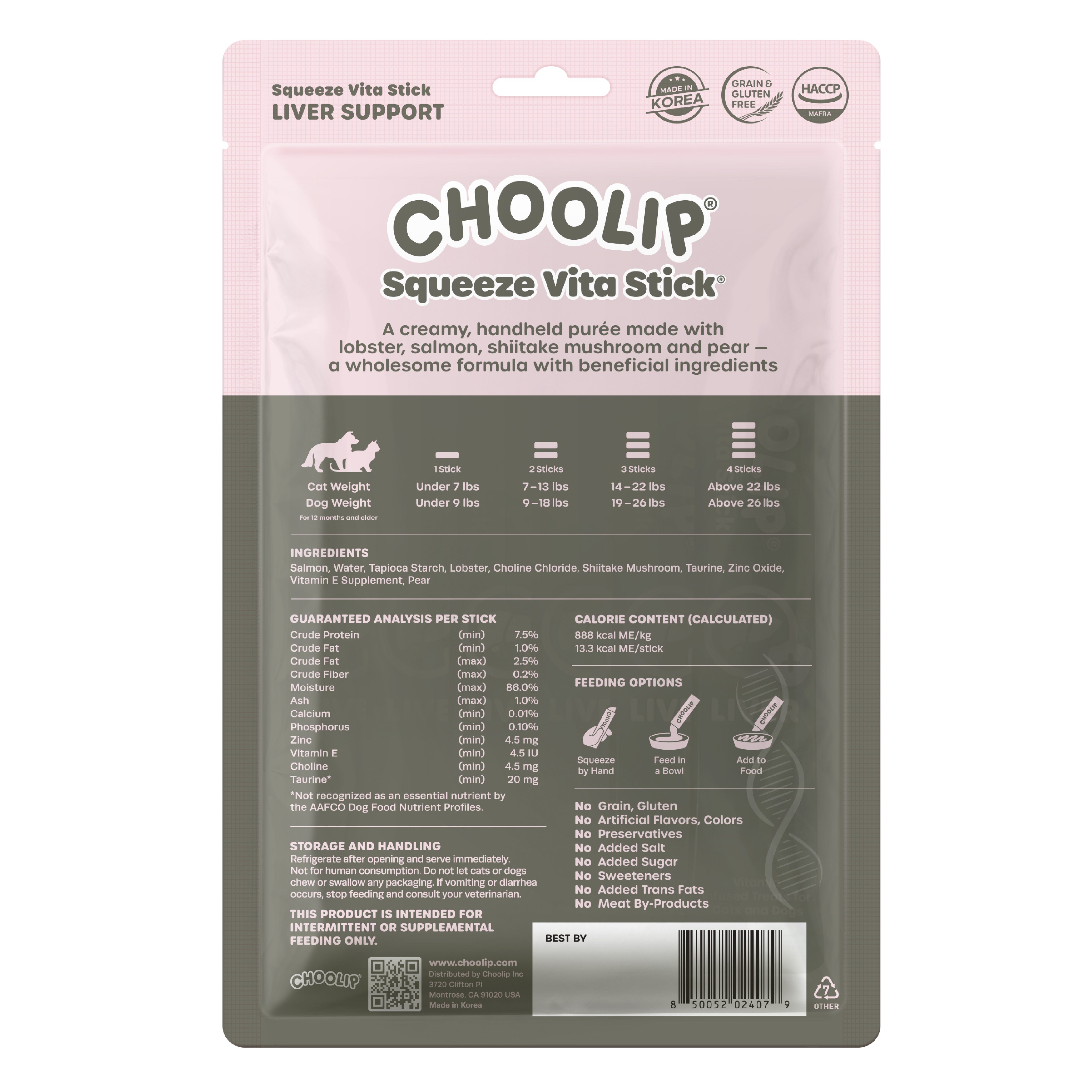 Squeeze Vita Stick Liver Pouch (7 Sticks)