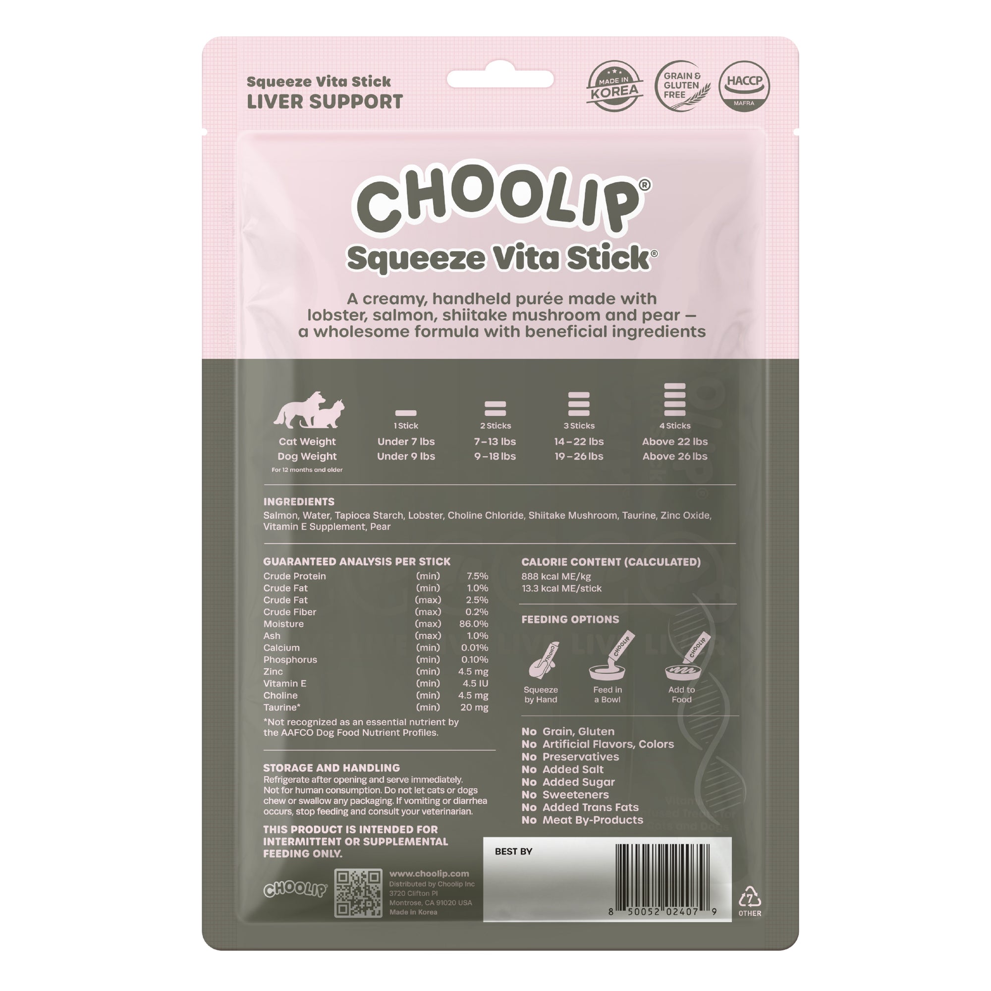 Squeeze Vita Stick Liver Pouch (7 Sticks)