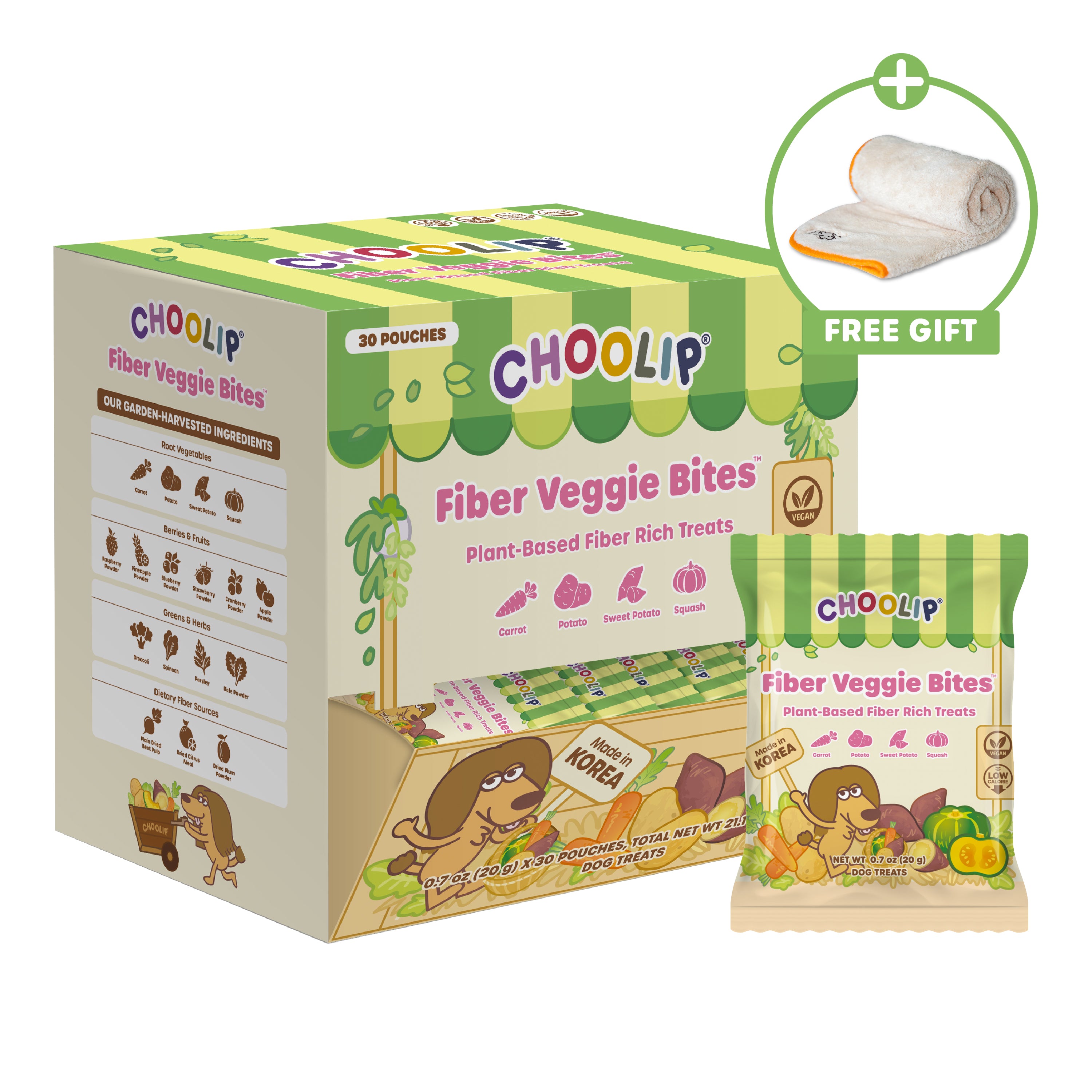 Fiber Veggie Bite (Box/ 20g x 30)
