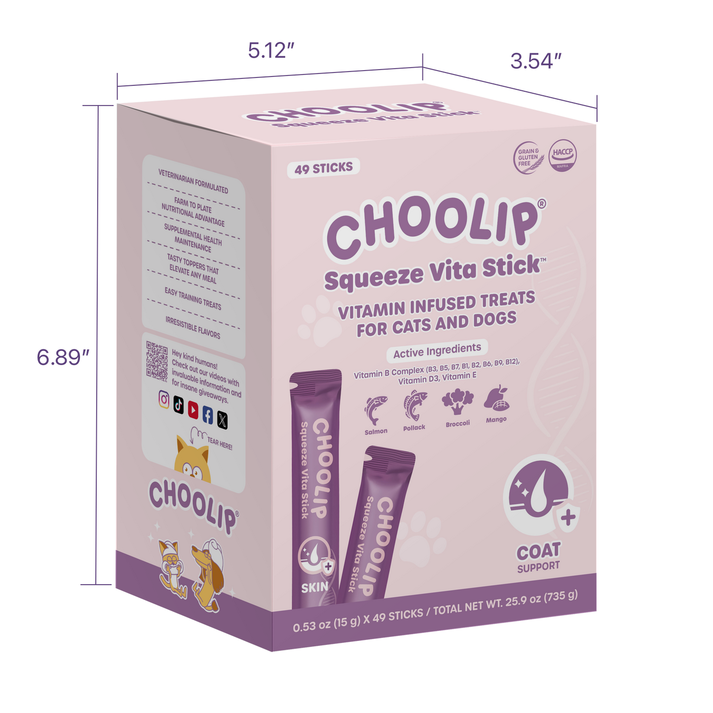 Squeeze Vita Stick Skin/Coat Grab & Go Box (49 Sticks)