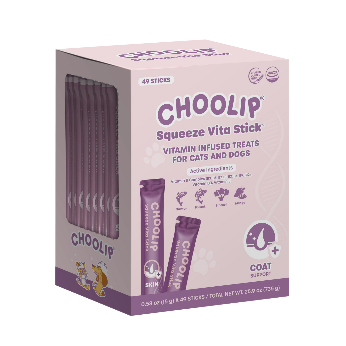 Squeeze Vita Stick Skin/Coat Grab & Go Box (49 Sticks)