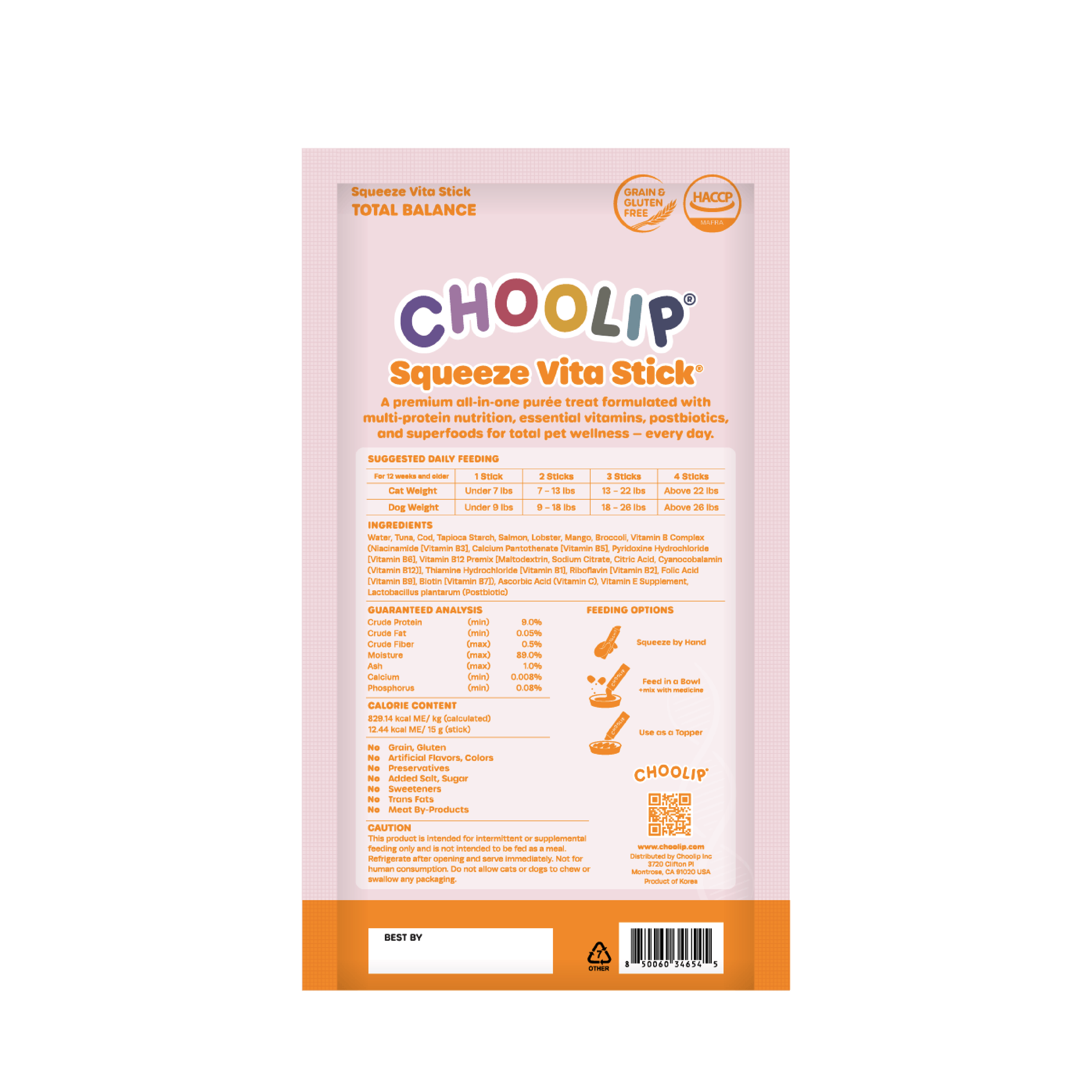Choolip Squeeze Vita Stick packaging on a white background