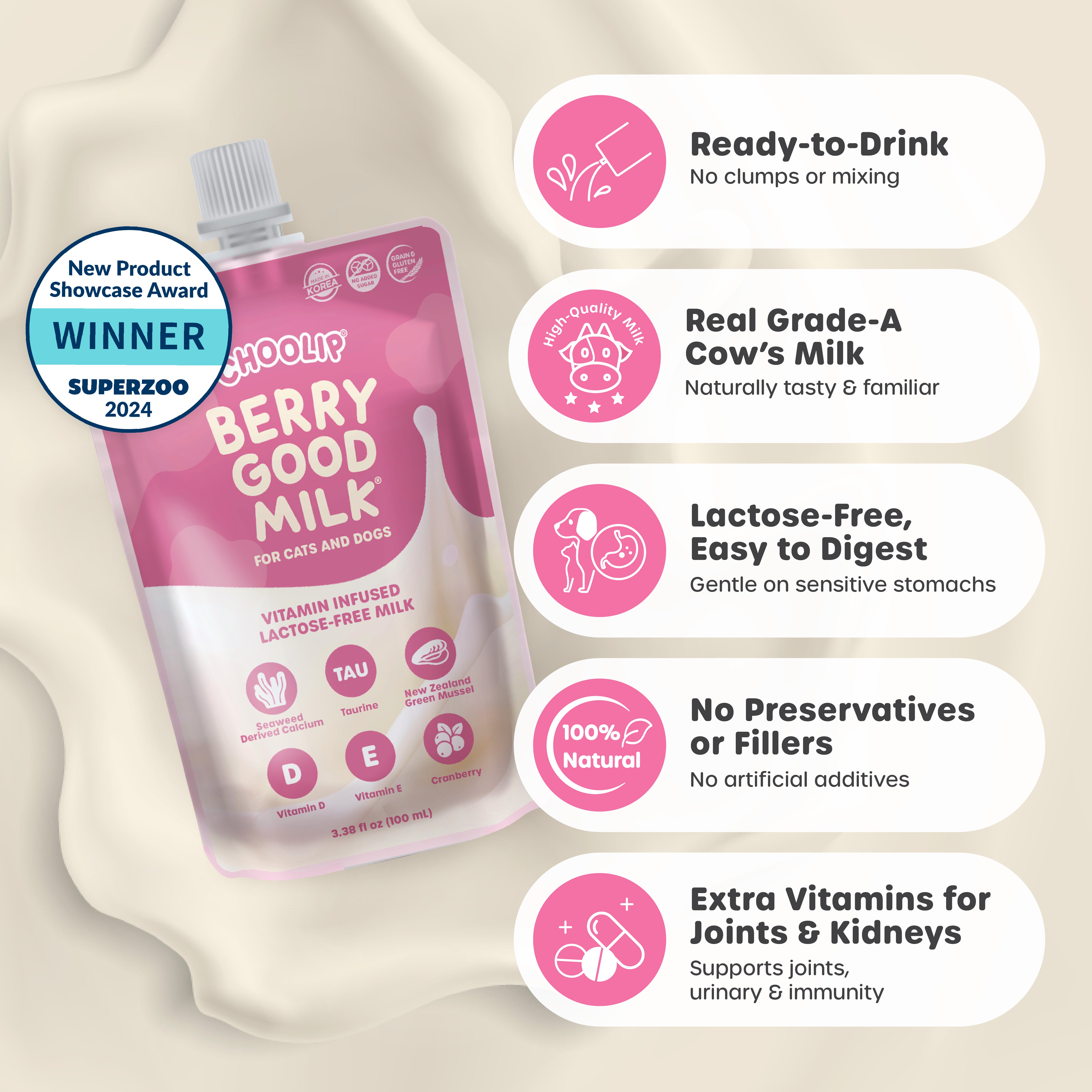 Berry Good Milk | 100ml x 8 Pouches