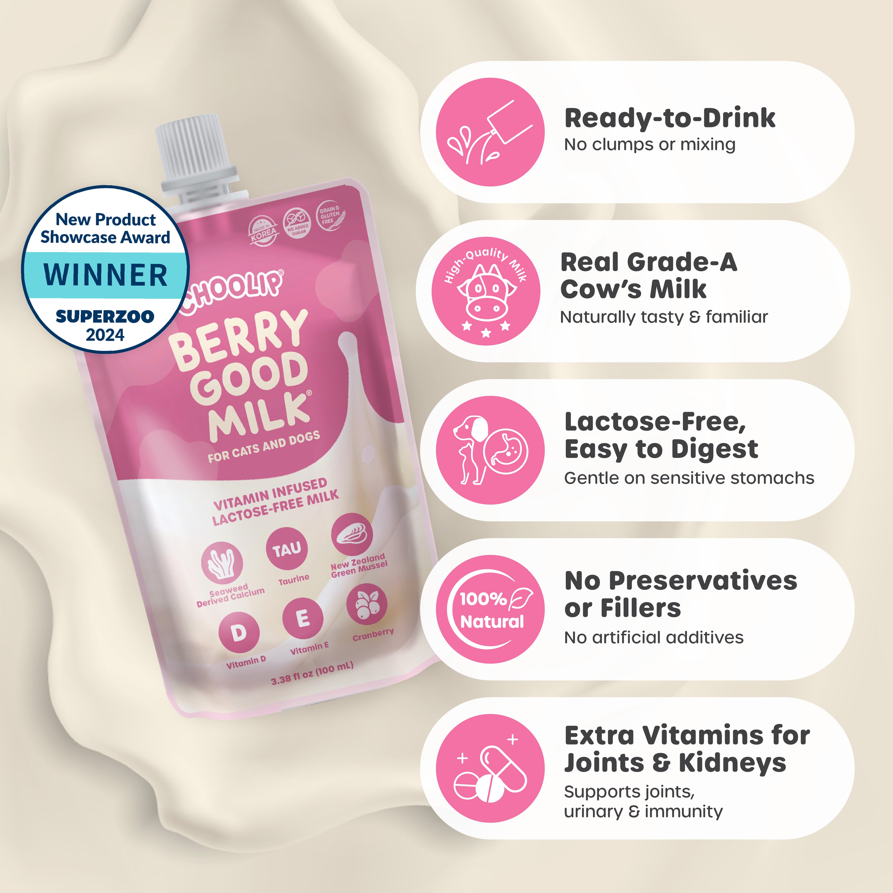 Berry Good Milk | 100ml x 8 Pouches