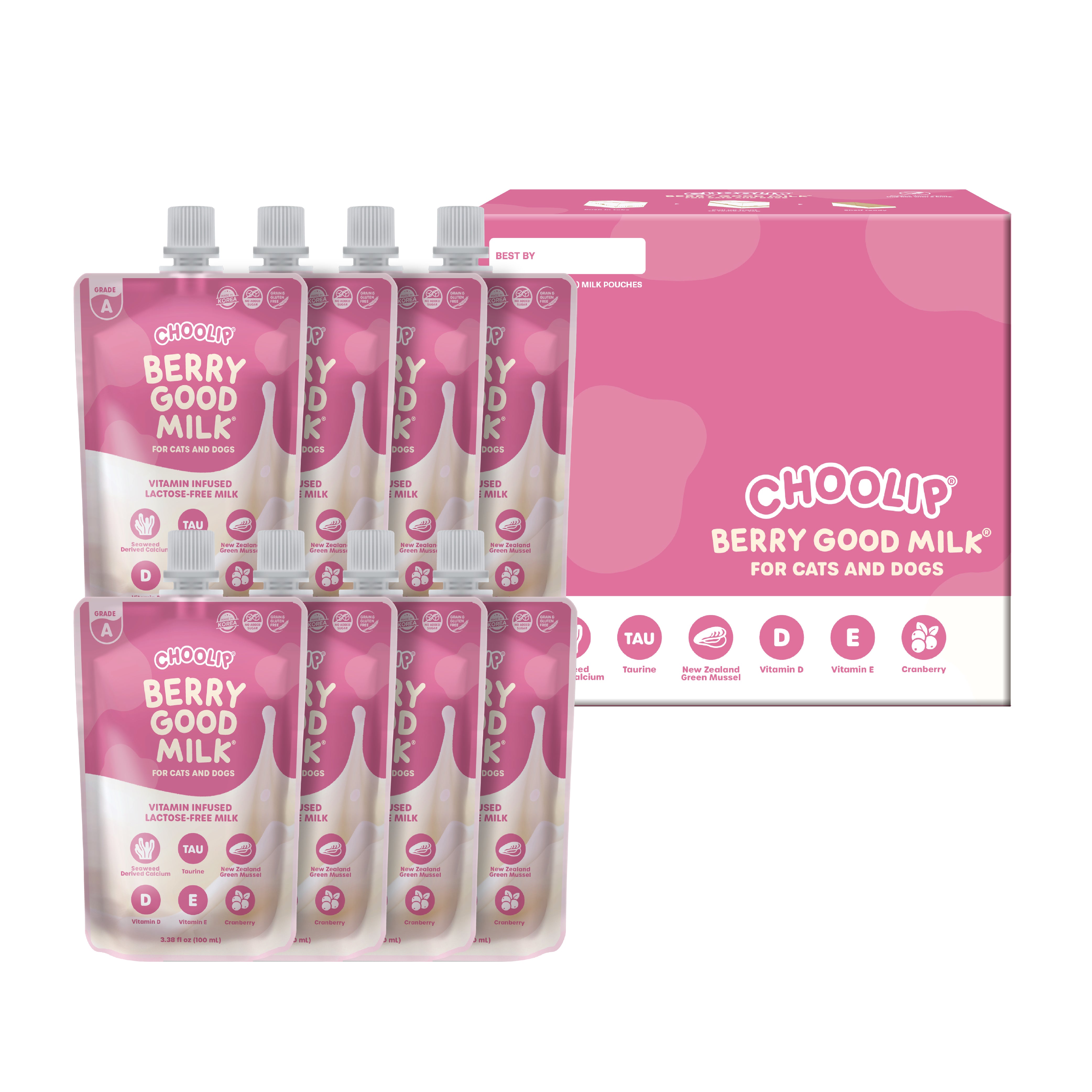 Berry Good Milk | 100ml x 8 Pouches