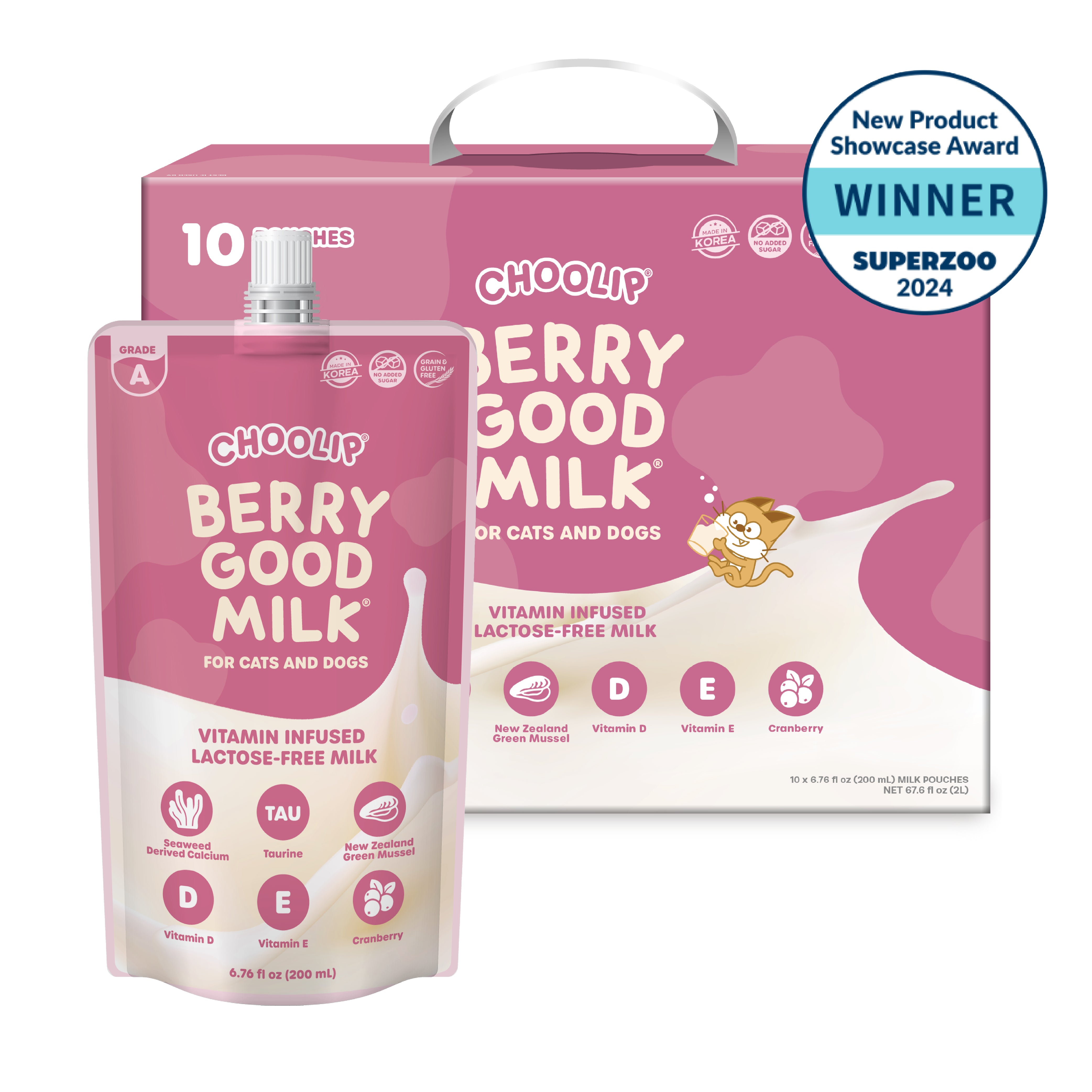 Berry Good Milk | 200ml x 10 Pouches (Family Size)