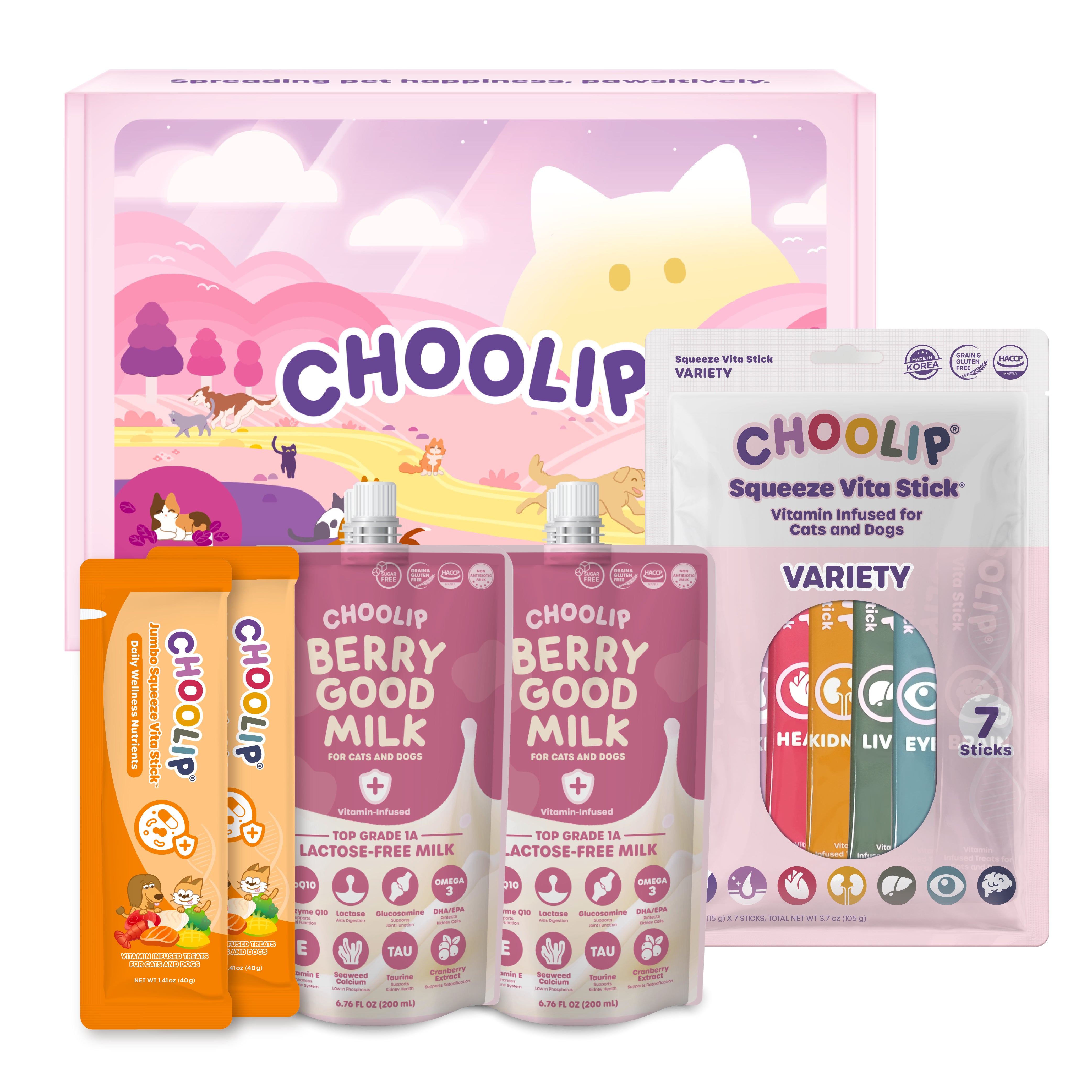 Choolip Trial Box - Variety Pouch & Hydration Milk