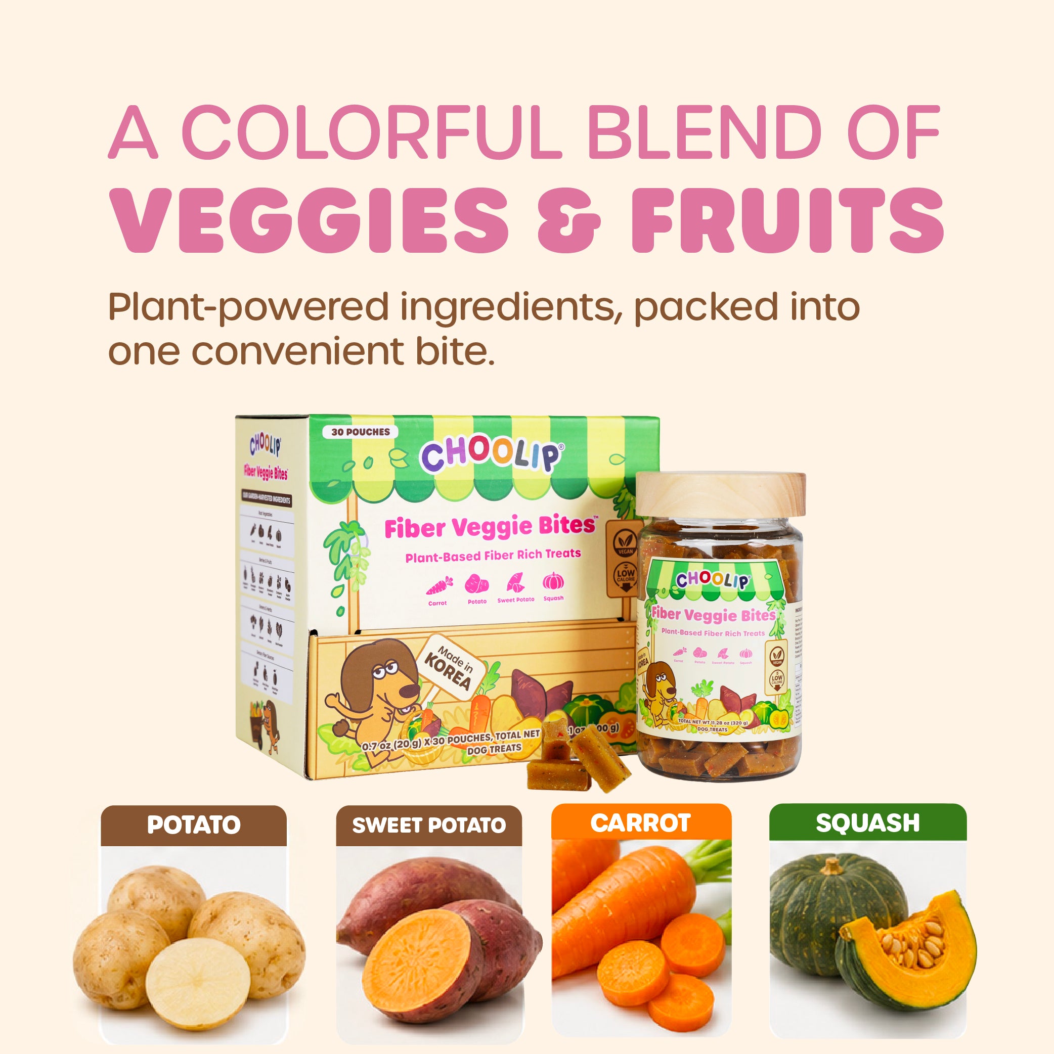 Fiber Veggie Bite (Box/ 20g x 30)