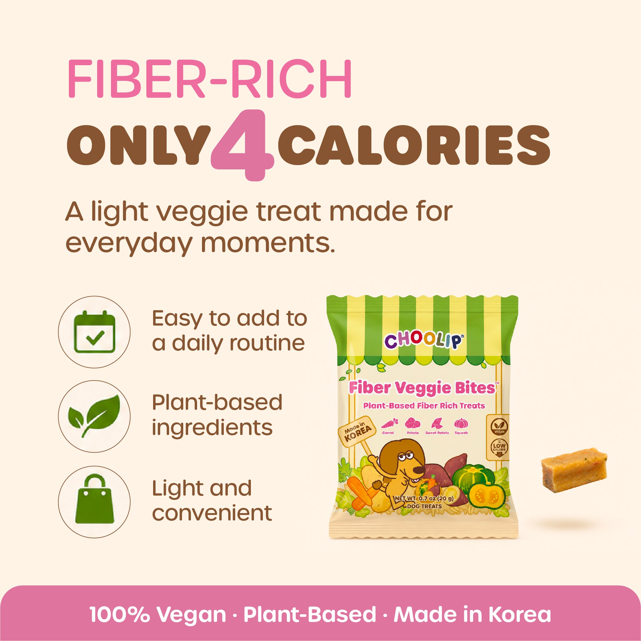 Fiber Veggie Bite (Box/ 20g x 30)