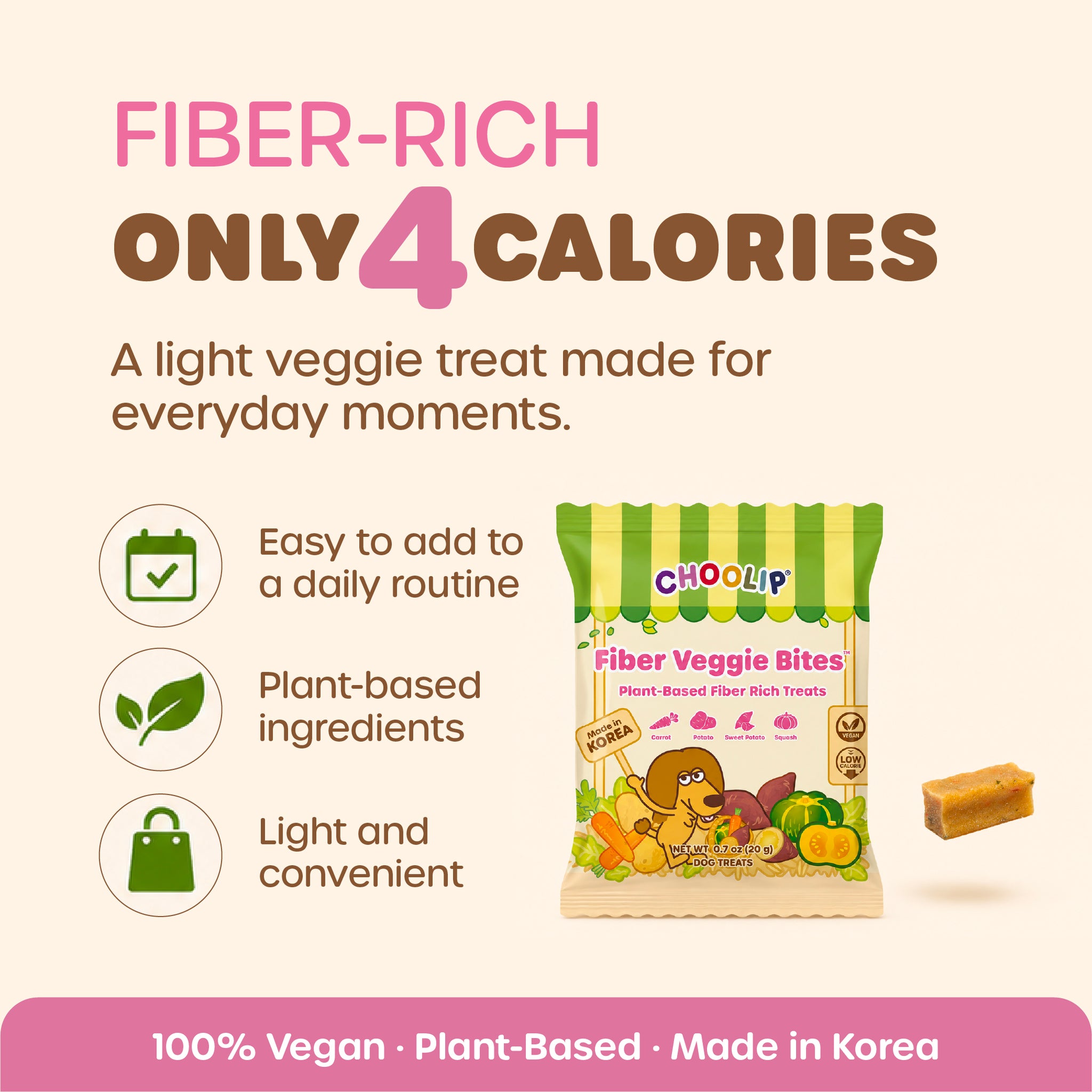 Fiber Veggie Bite (Box/ 20g x 30)
