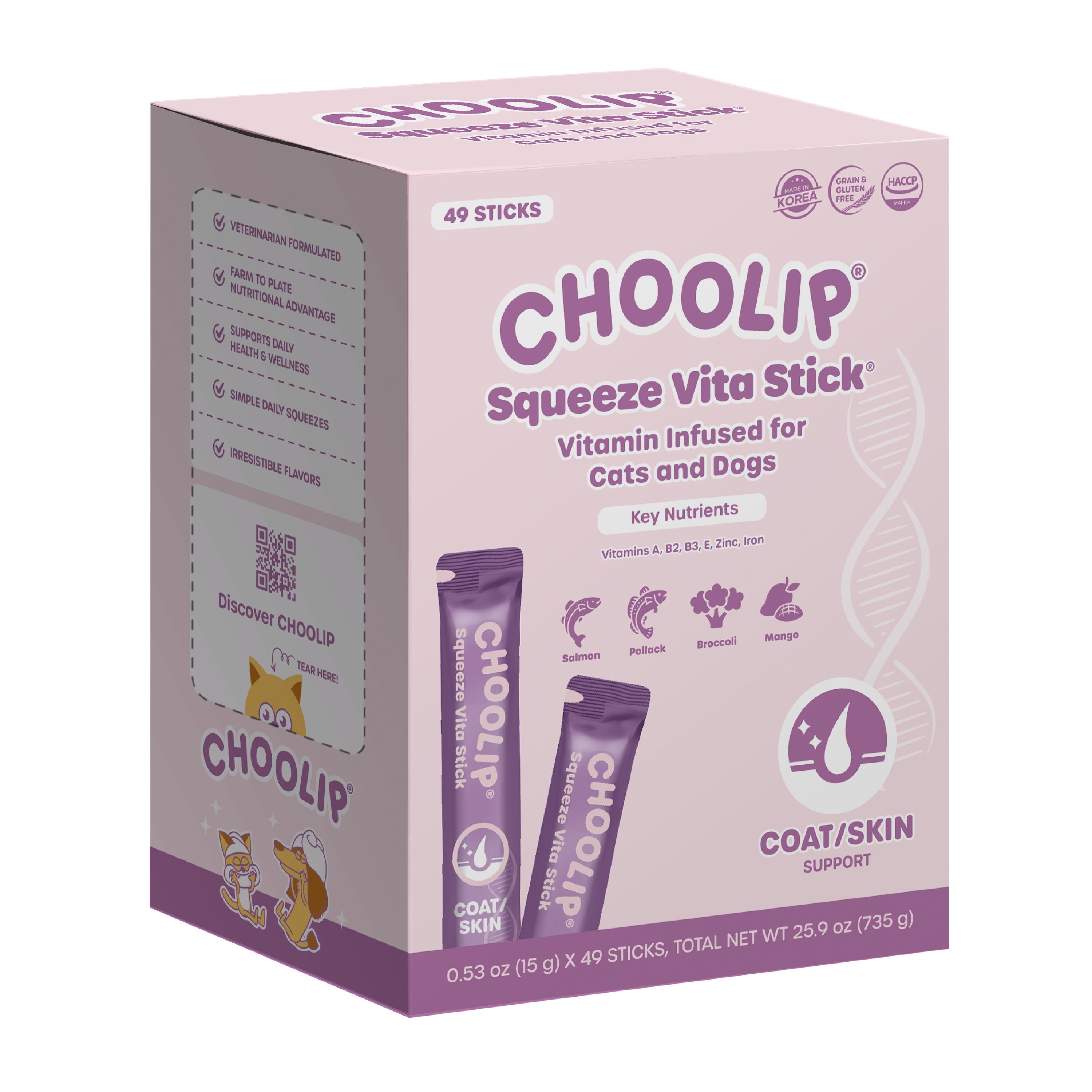 Squeeze Vita Stick Skin/Coat Grab & Go Box (49 Sticks)