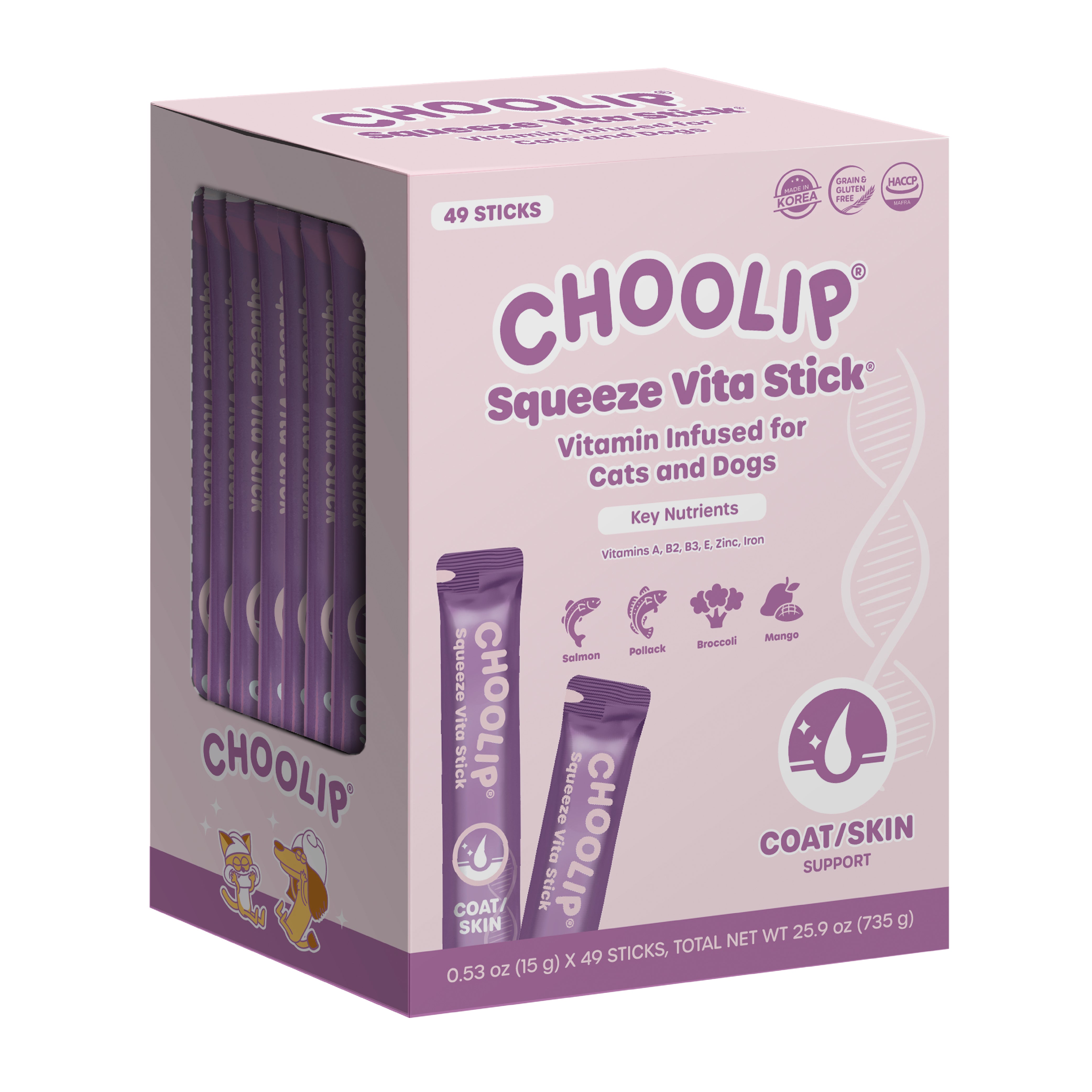 Squeeze Vita Stick Skin/Coat Grab & Go Box (49 Sticks)