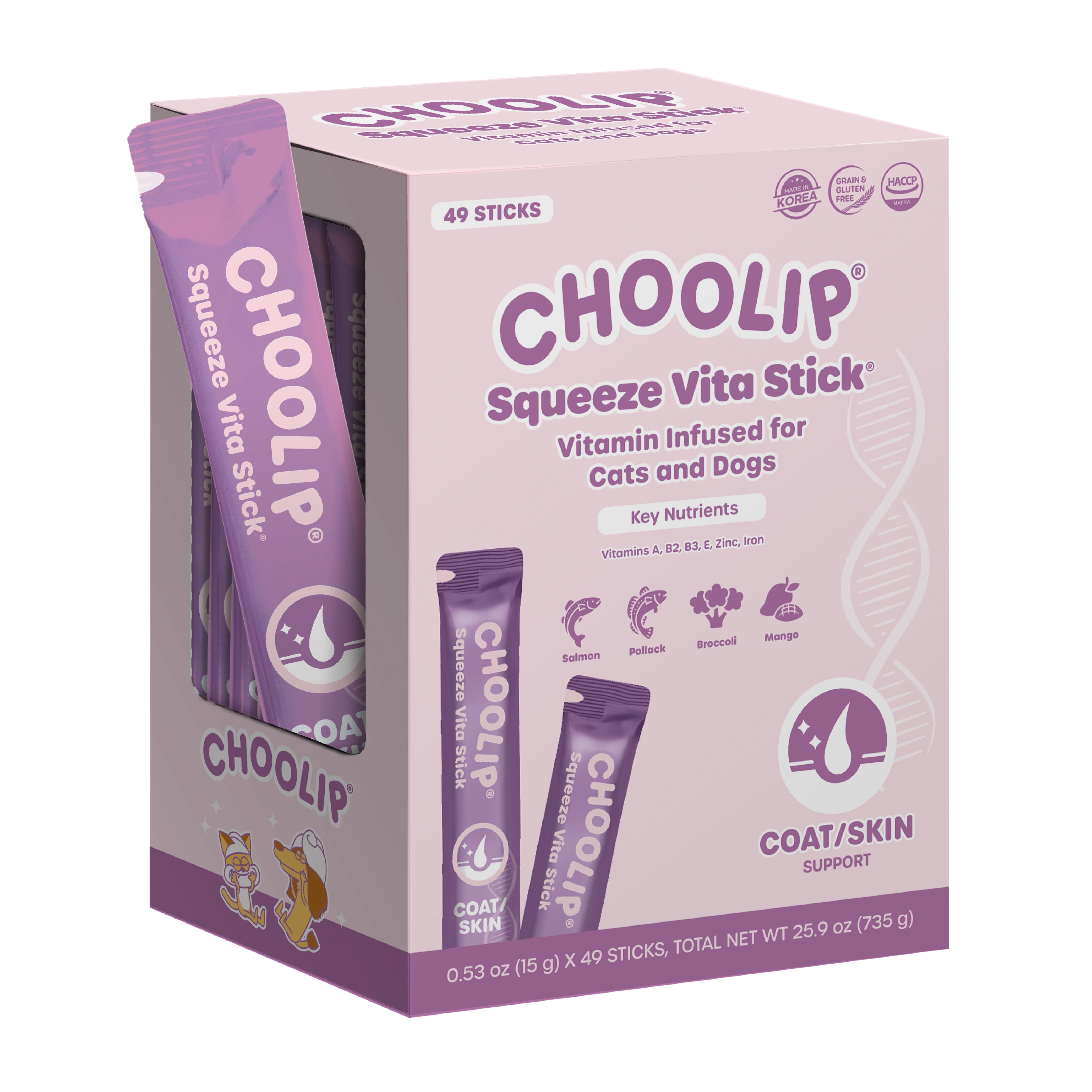Squeeze Vita Stick Skin/Coat Grab & Go Box (49 Sticks)