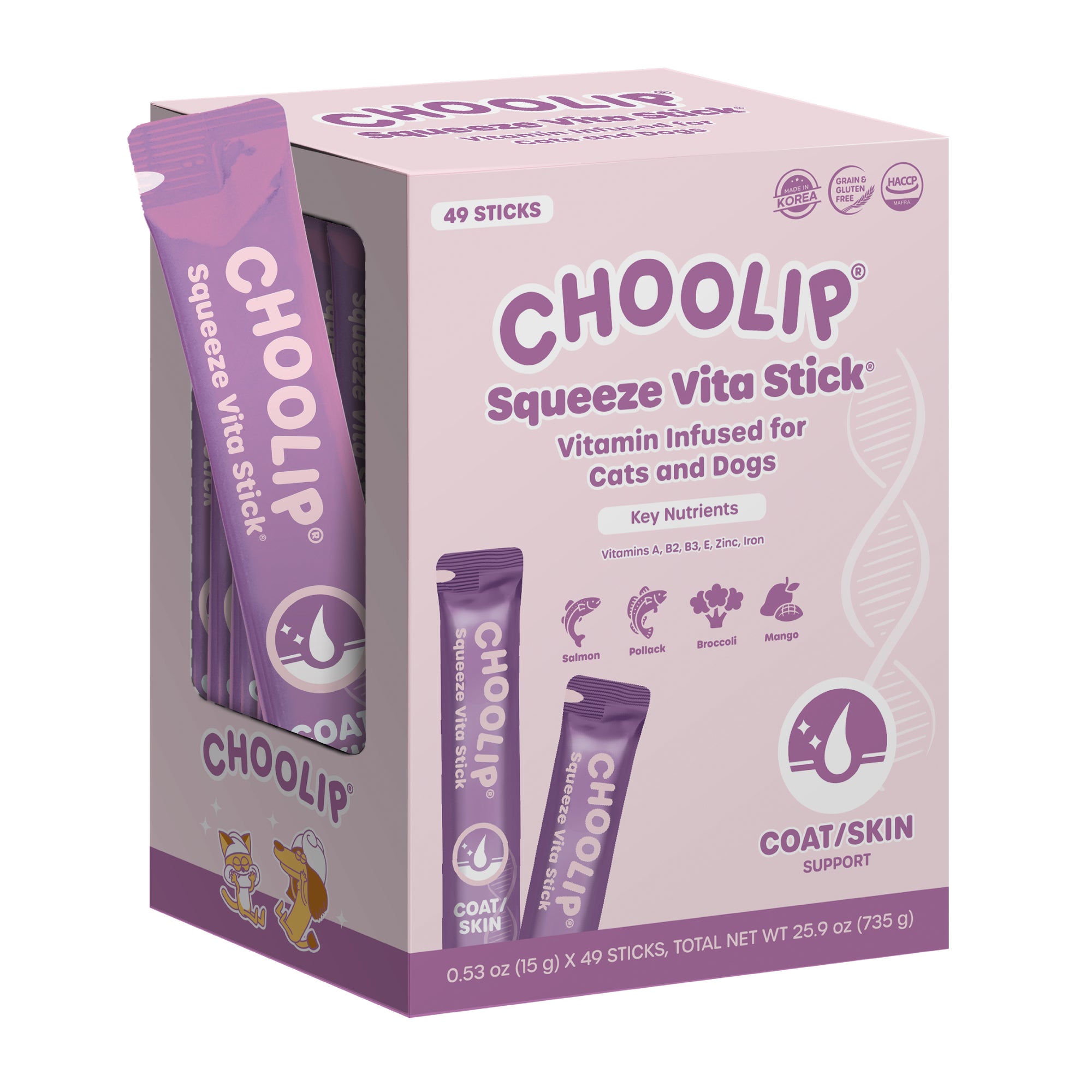 Squeeze Vita Stick Skin/Coat Grab & Go Box (49 Sticks)