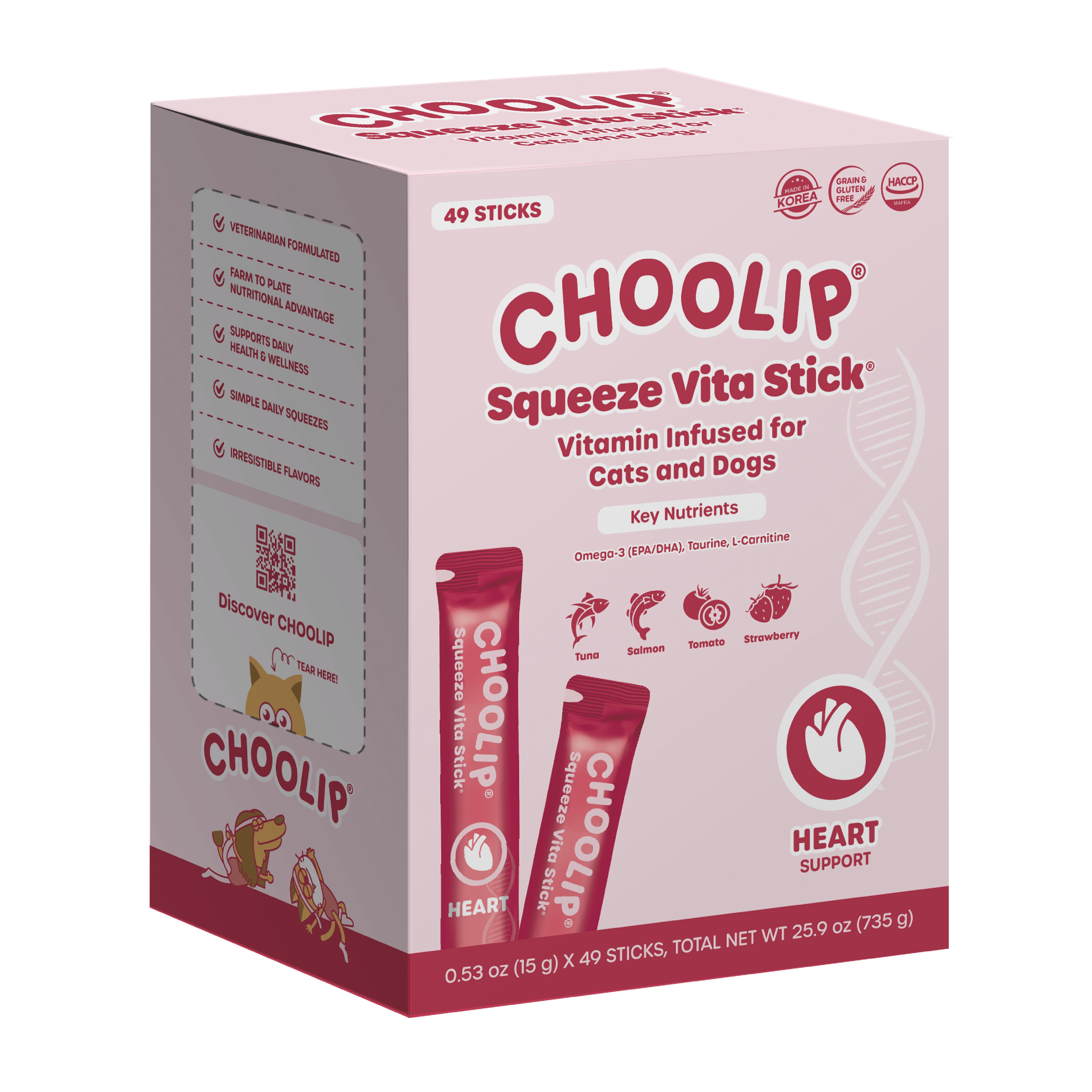 Squeeze Vita Stick Heart Grab & Go Box (49 Sticks)