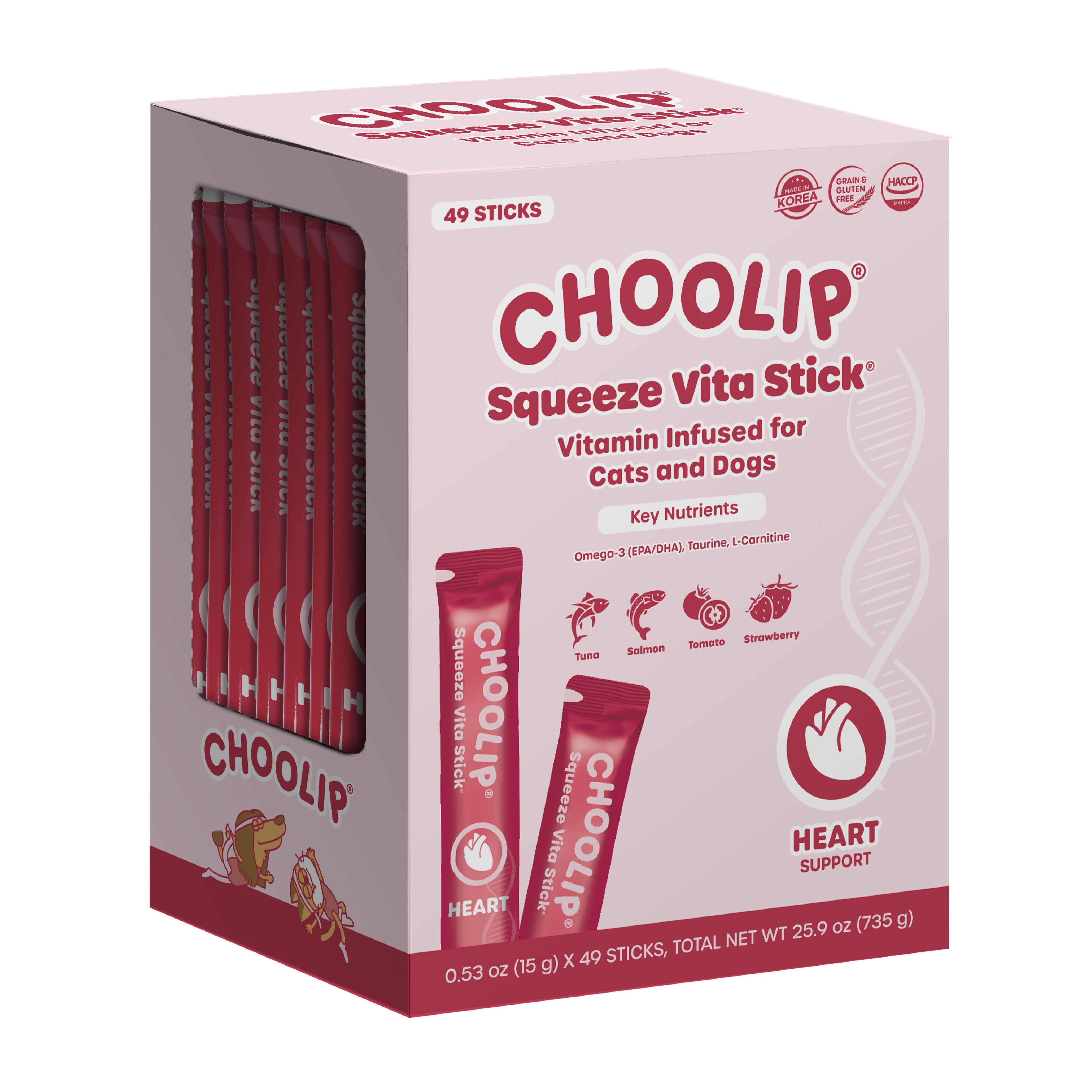 Squeeze Vita Stick Heart Grab & Go Box (49 Sticks)