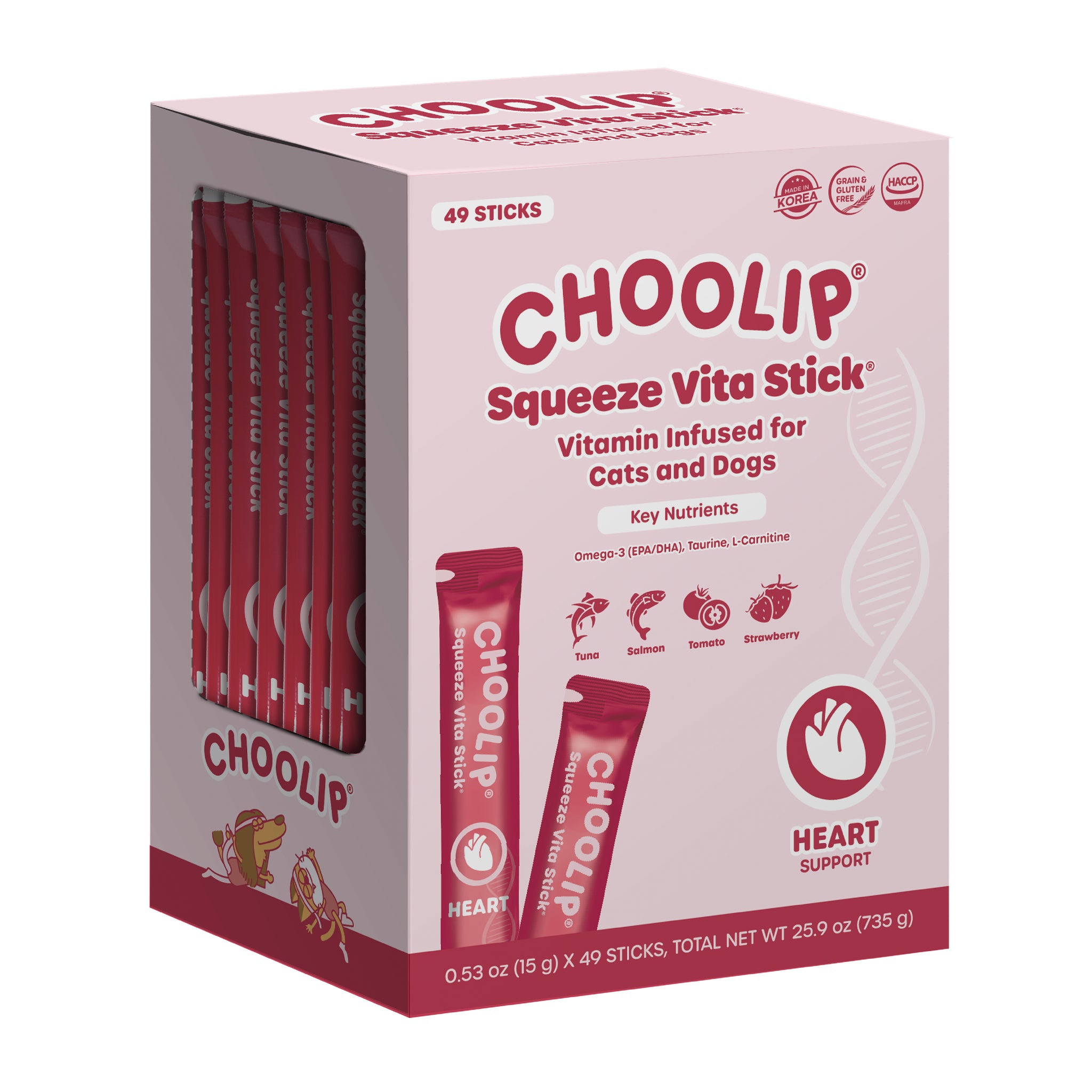 Squeeze Vita Stick Heart Grab & Go Box (49 Sticks)