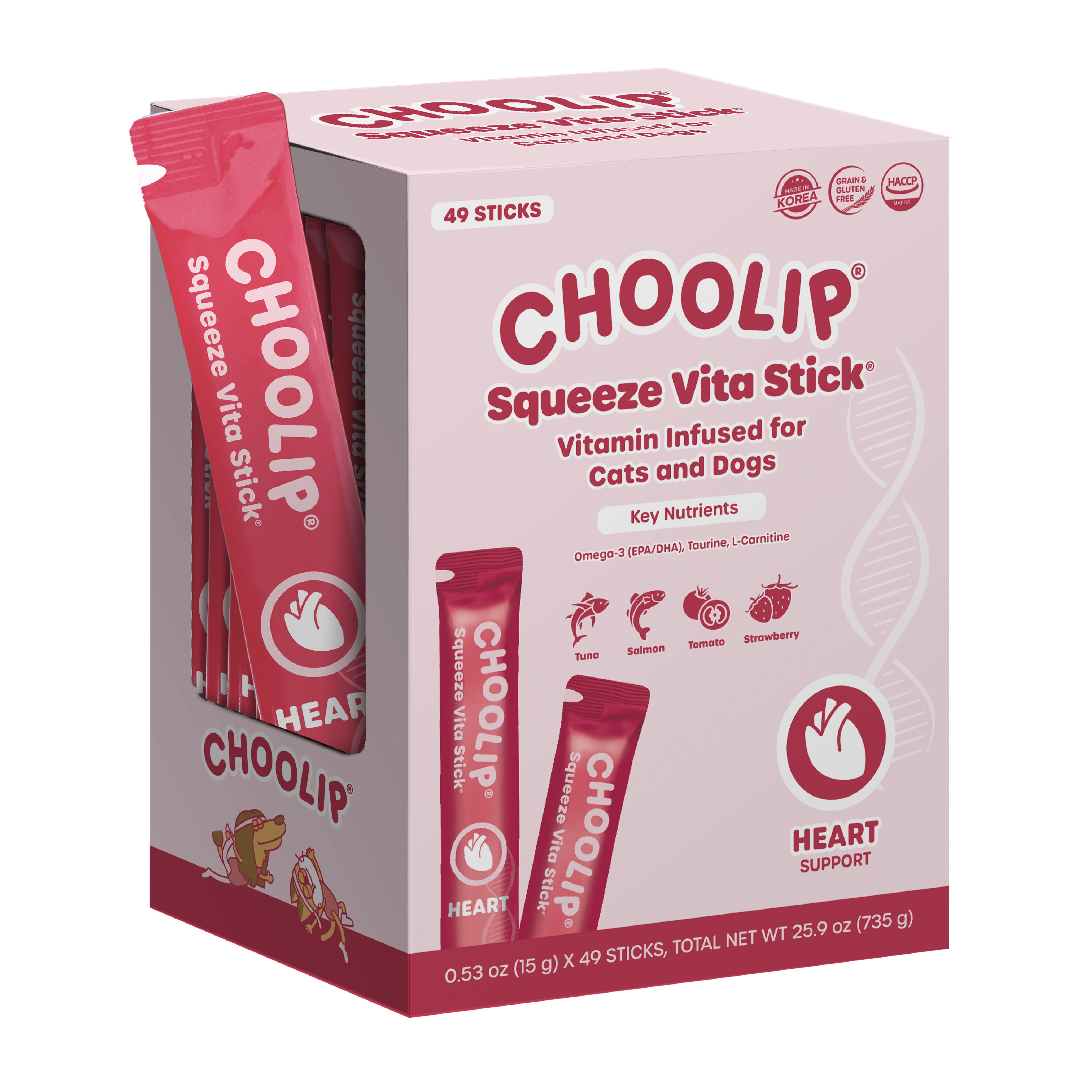 Squeeze Vita Stick Heart Grab & Go Box (49 Sticks)