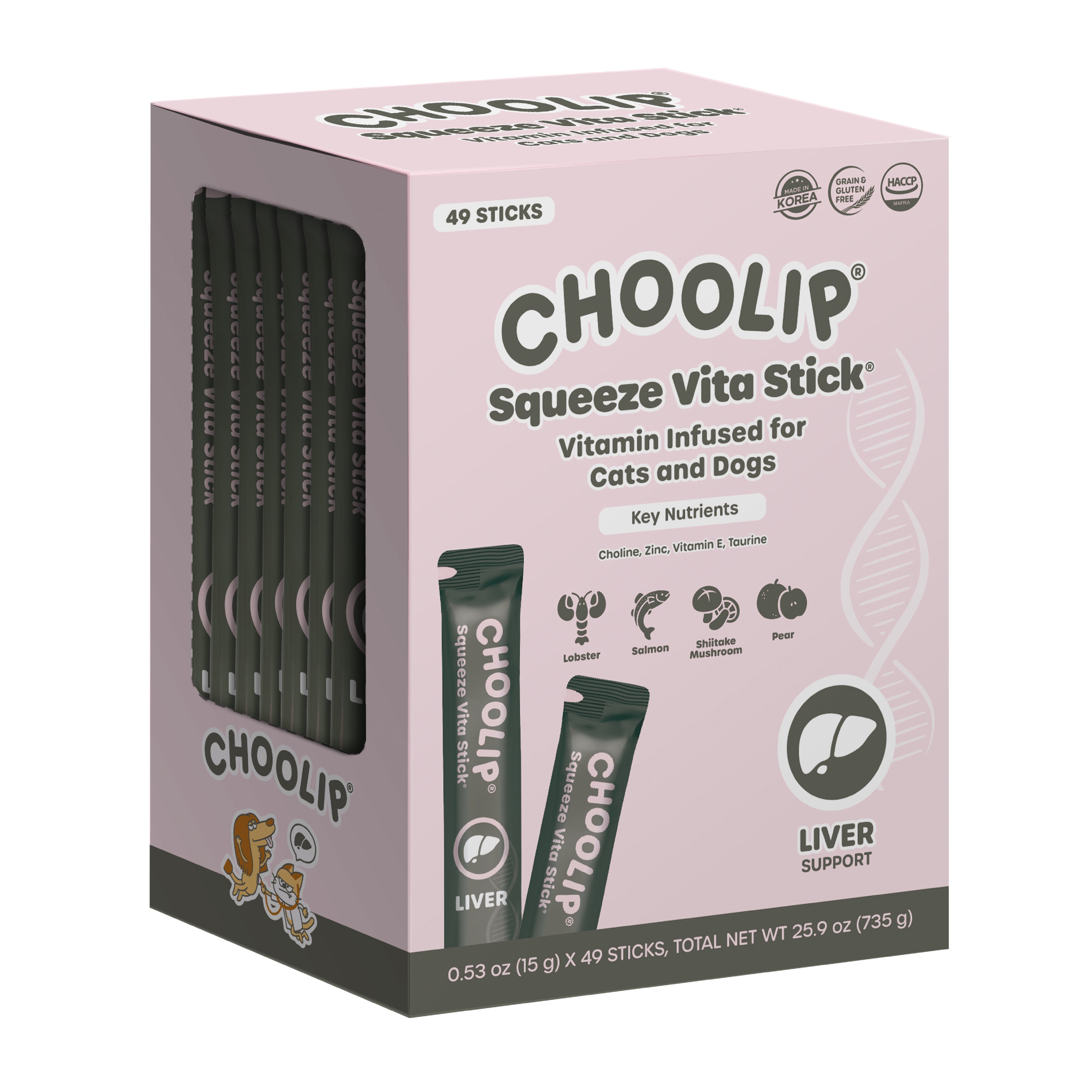 Squeeze Vita Stick Liver Grab & Go Box (49 Sticks)