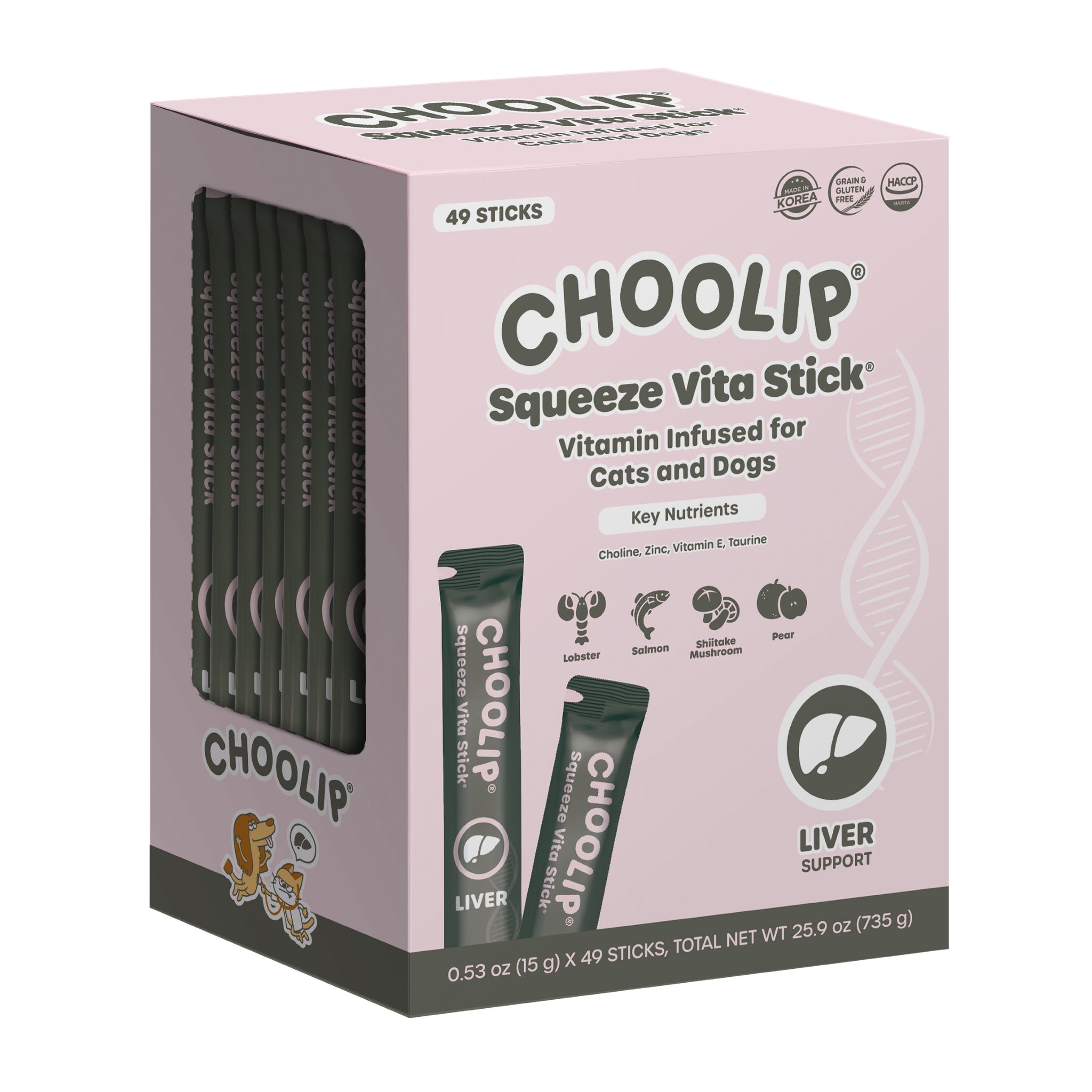Squeeze Vita Stick Liver Grab & Go Box (49 Sticks)