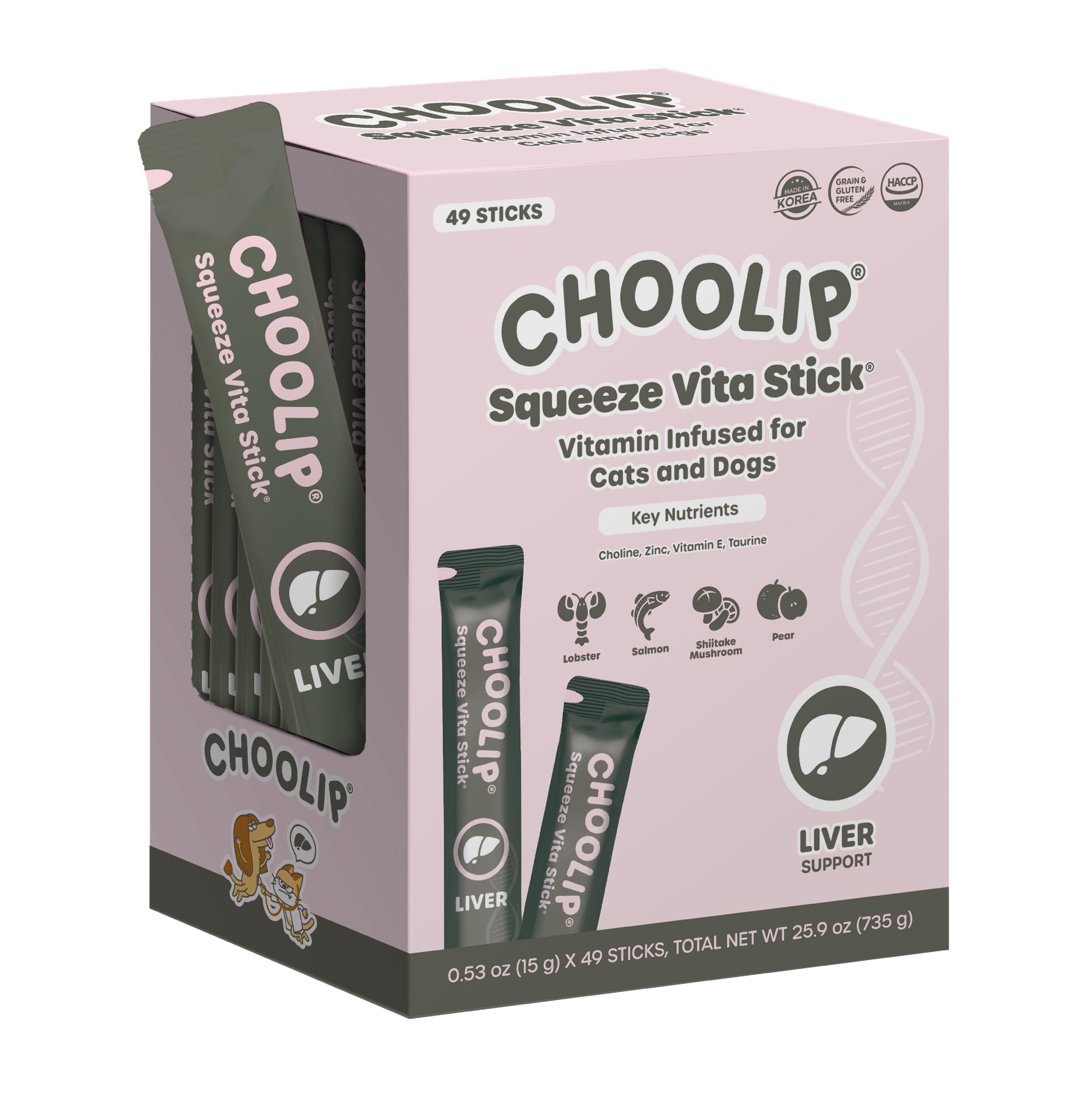 Squeeze Vita Stick Liver Grab & Go Box (49 Sticks)