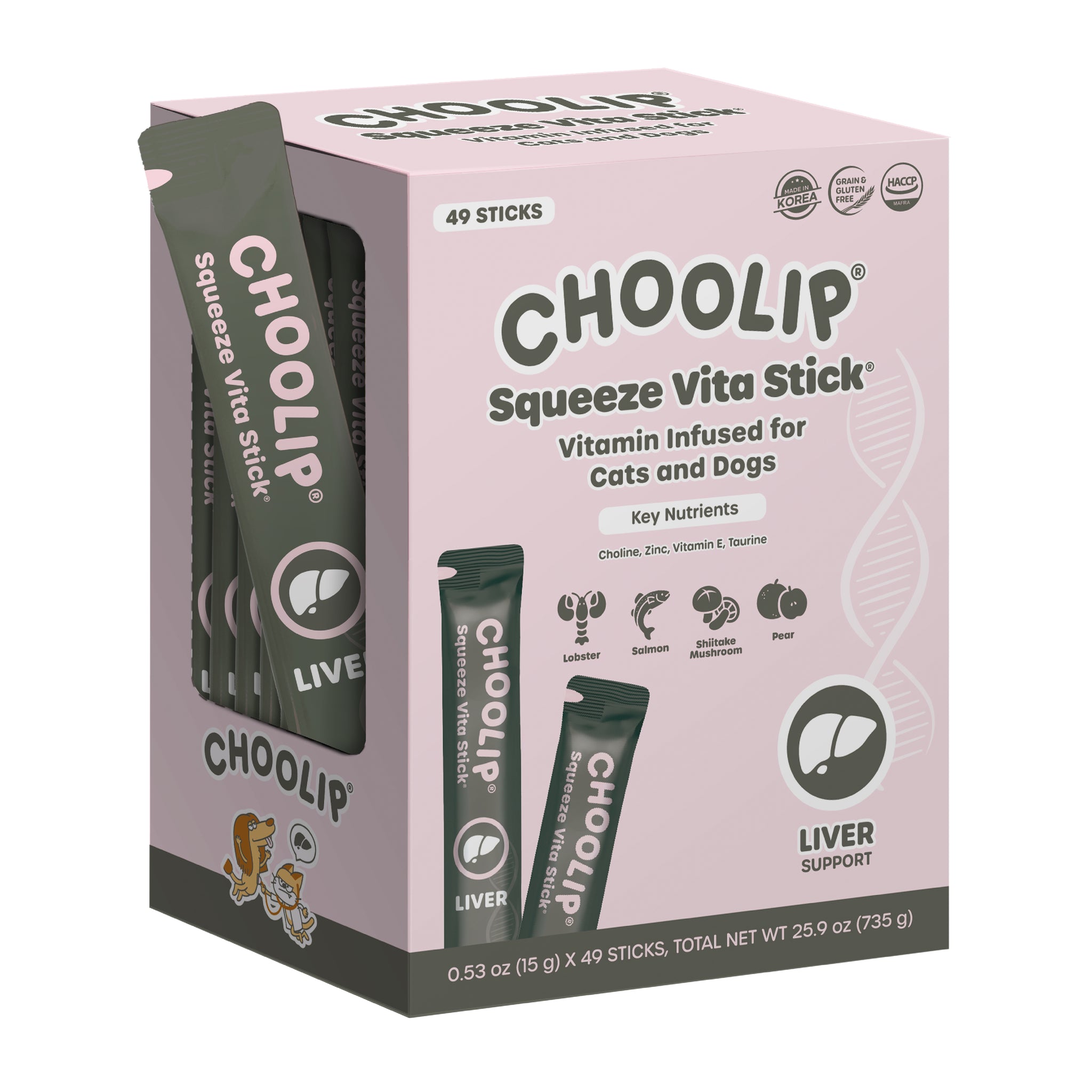 Squeeze Vita Stick Liver Grab & Go Box (49 Sticks)