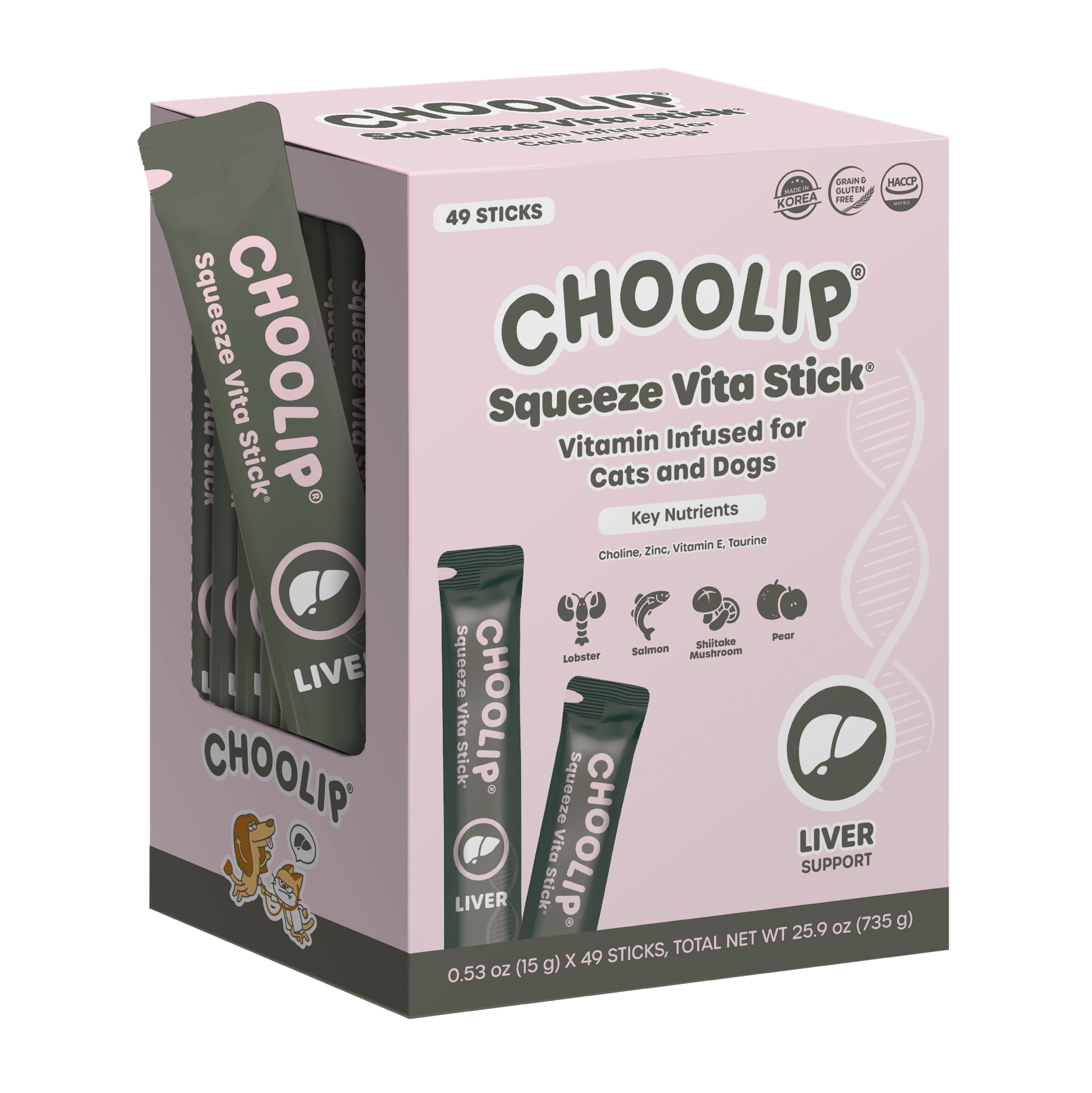 Squeeze Vita Stick Liver Grab & Go Box (49 Sticks)