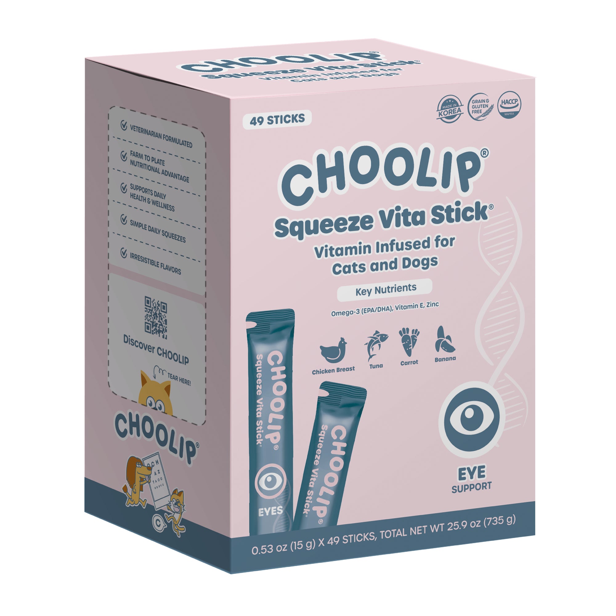 Squeeze Vita Stick Eyes Grab & Go Box (49 Sticks)