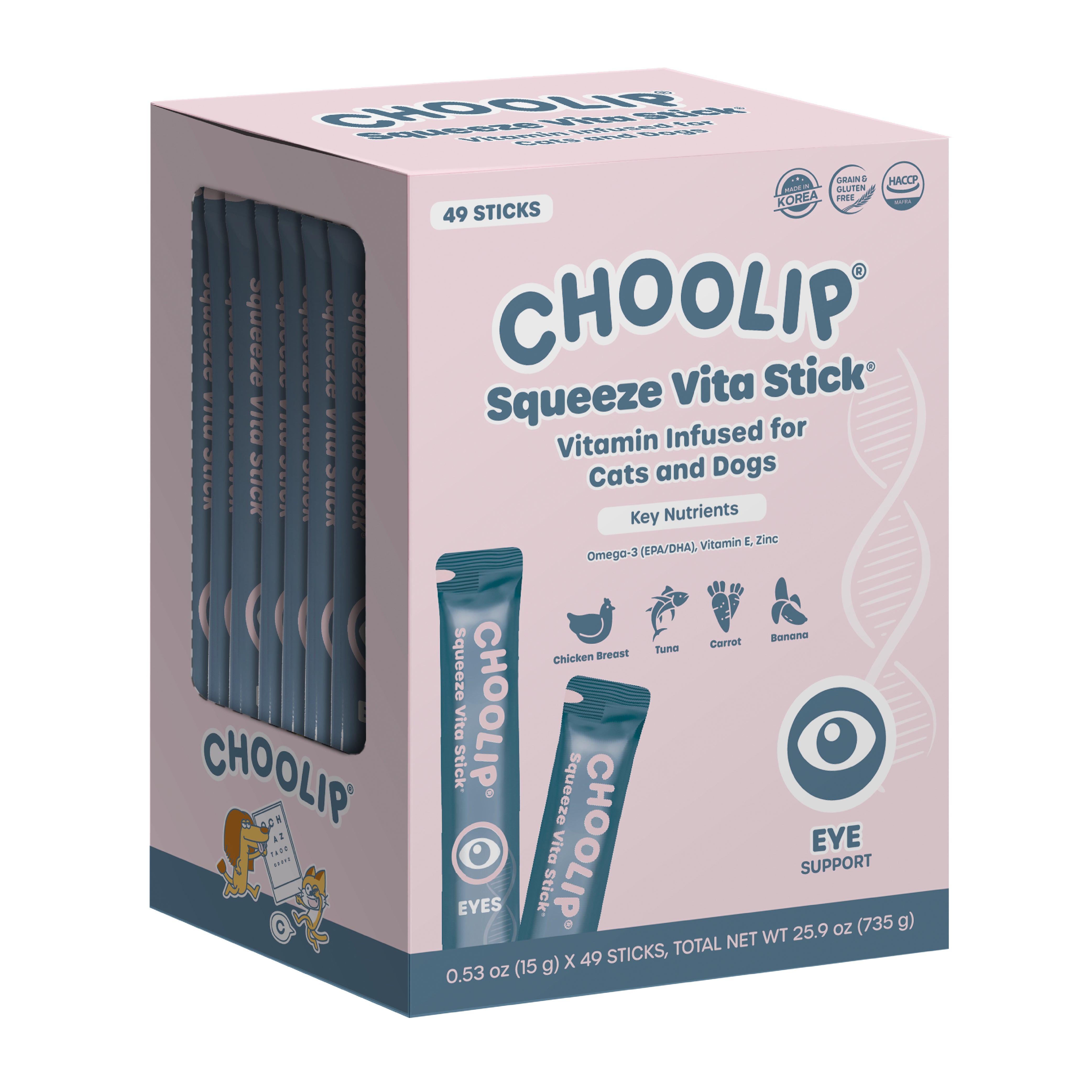 Squeeze Vita Stick Eyes Grab & Go Box (49 Sticks)