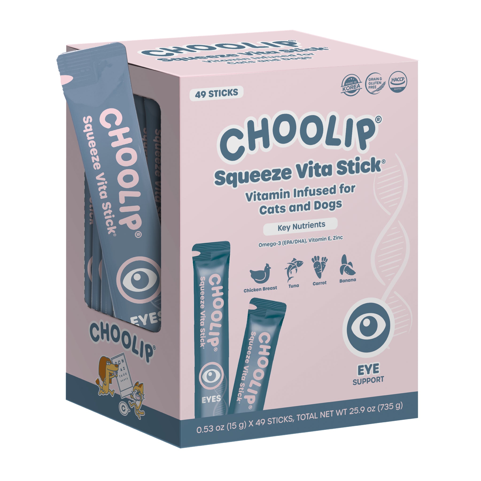 Squeeze Vita Stick Eyes Grab & Go Box (49 Sticks)