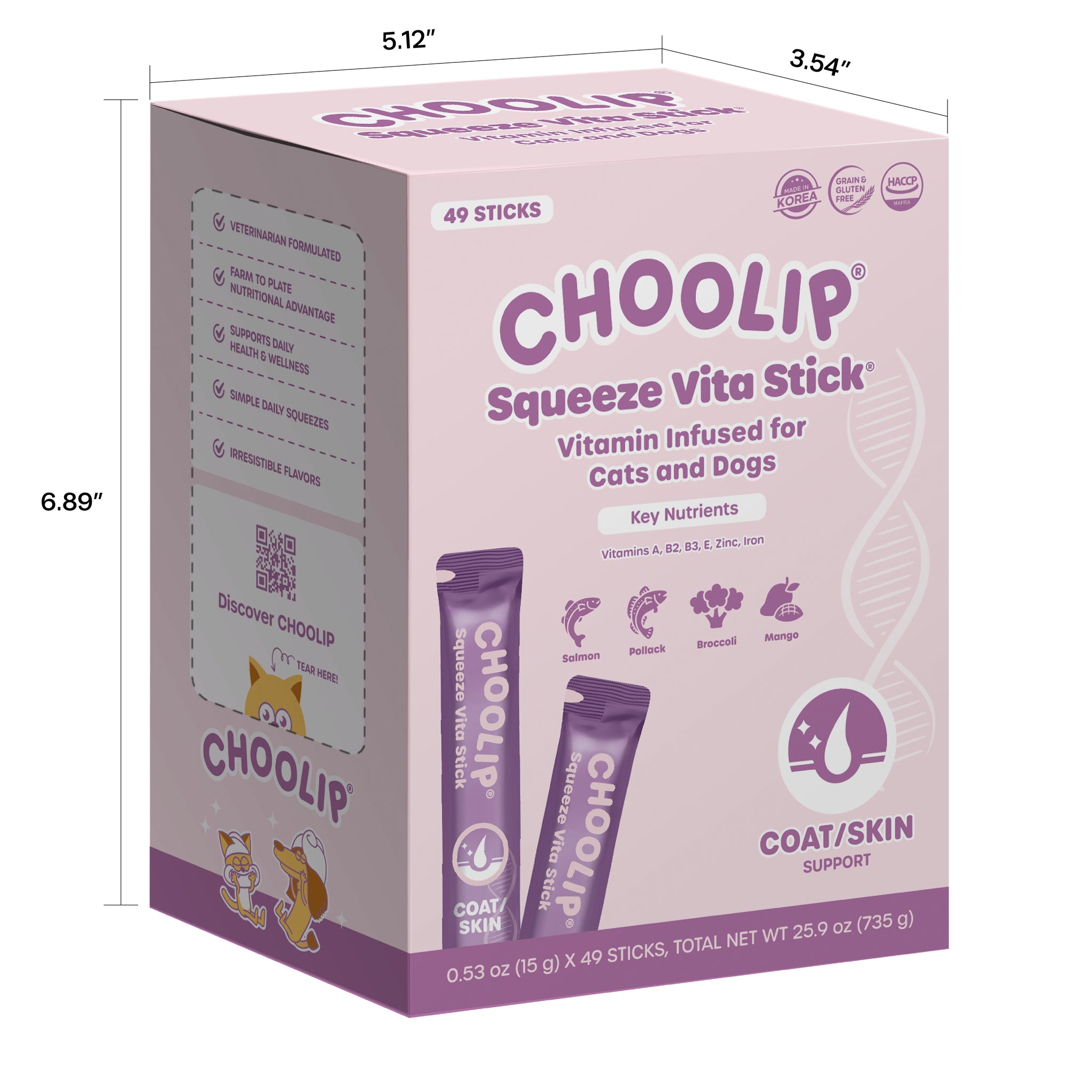 Squeeze Vita Stick Skin/Coat Grab & Go Box (49 Sticks)