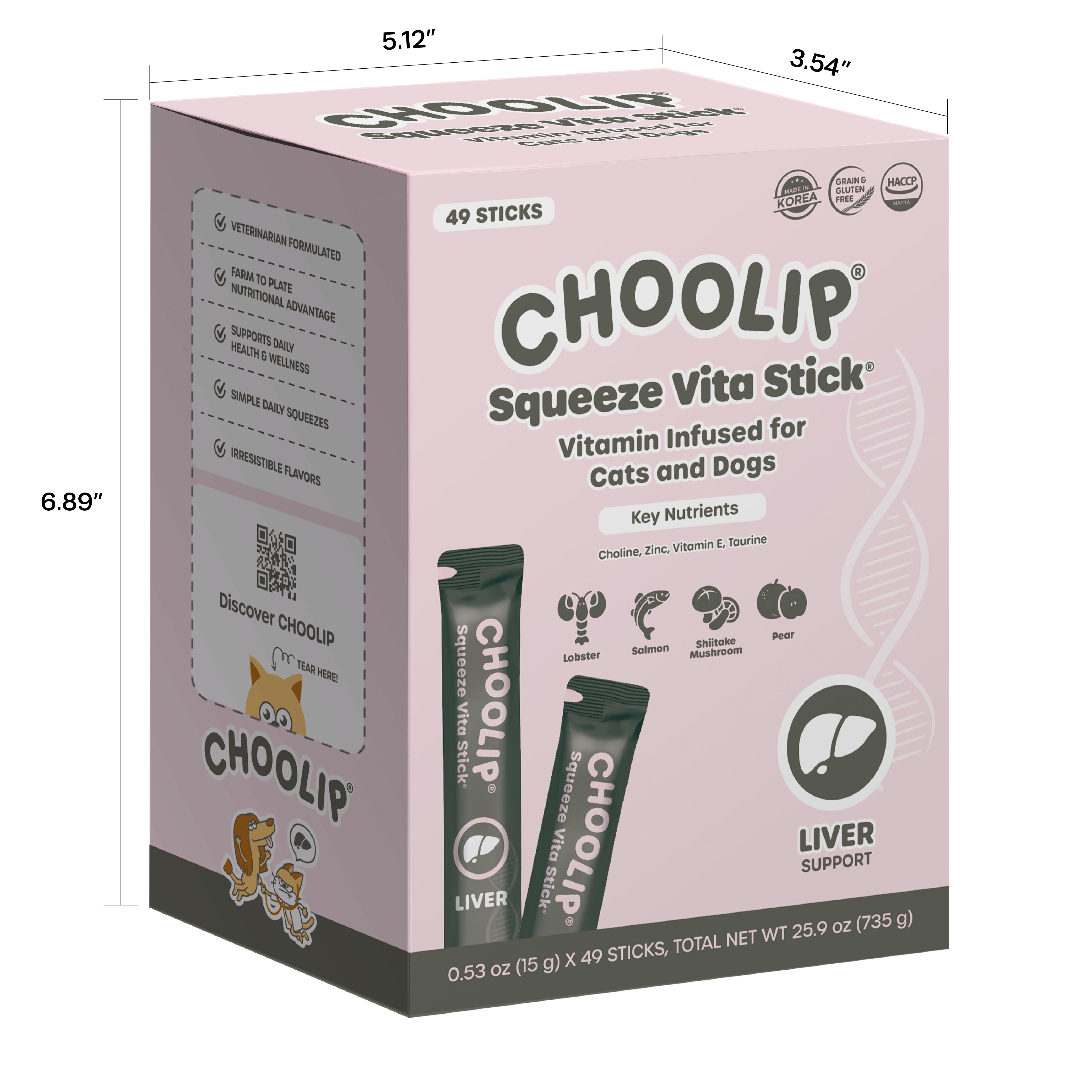 Squeeze Vita Stick Liver Grab & Go Box (49 Sticks)
