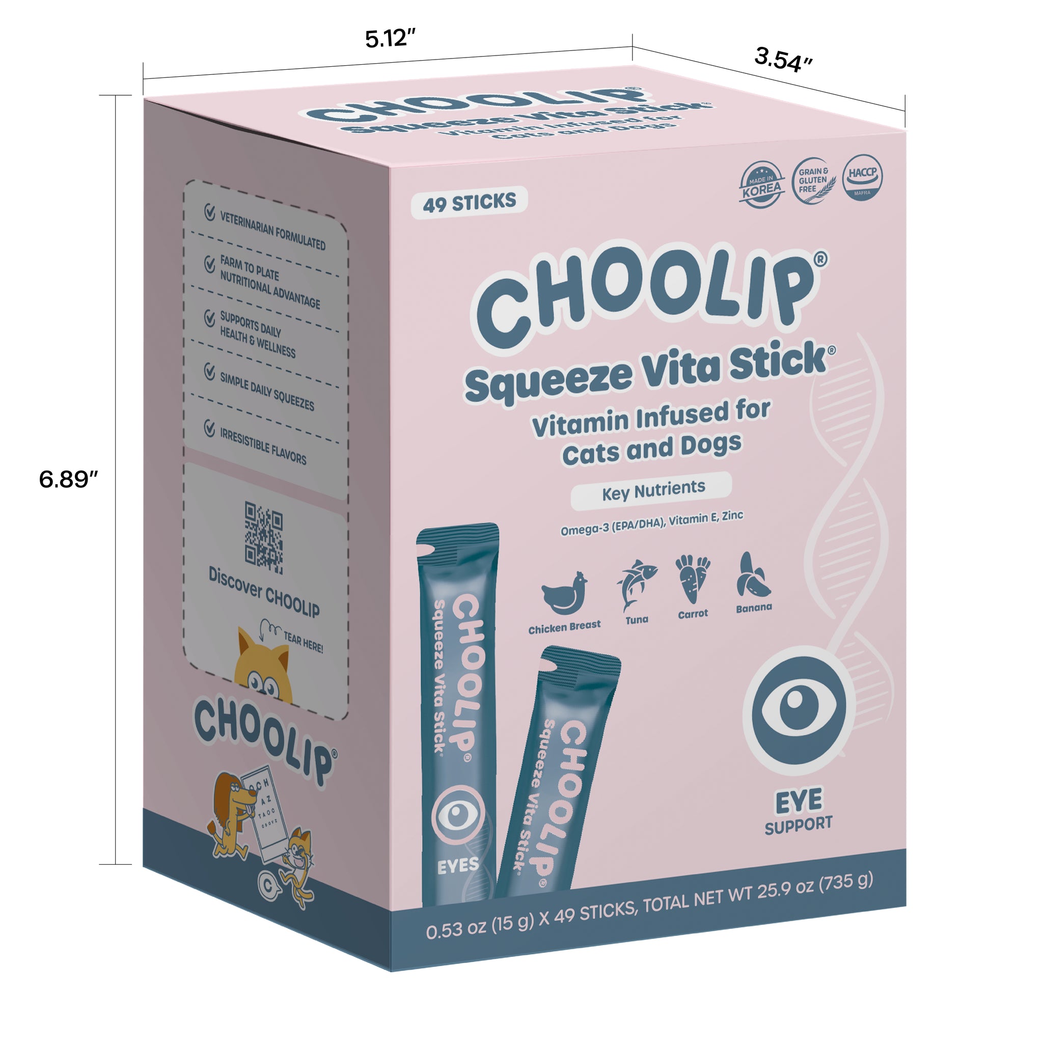 Squeeze Vita Stick Eyes Grab & Go Box (49 Sticks)