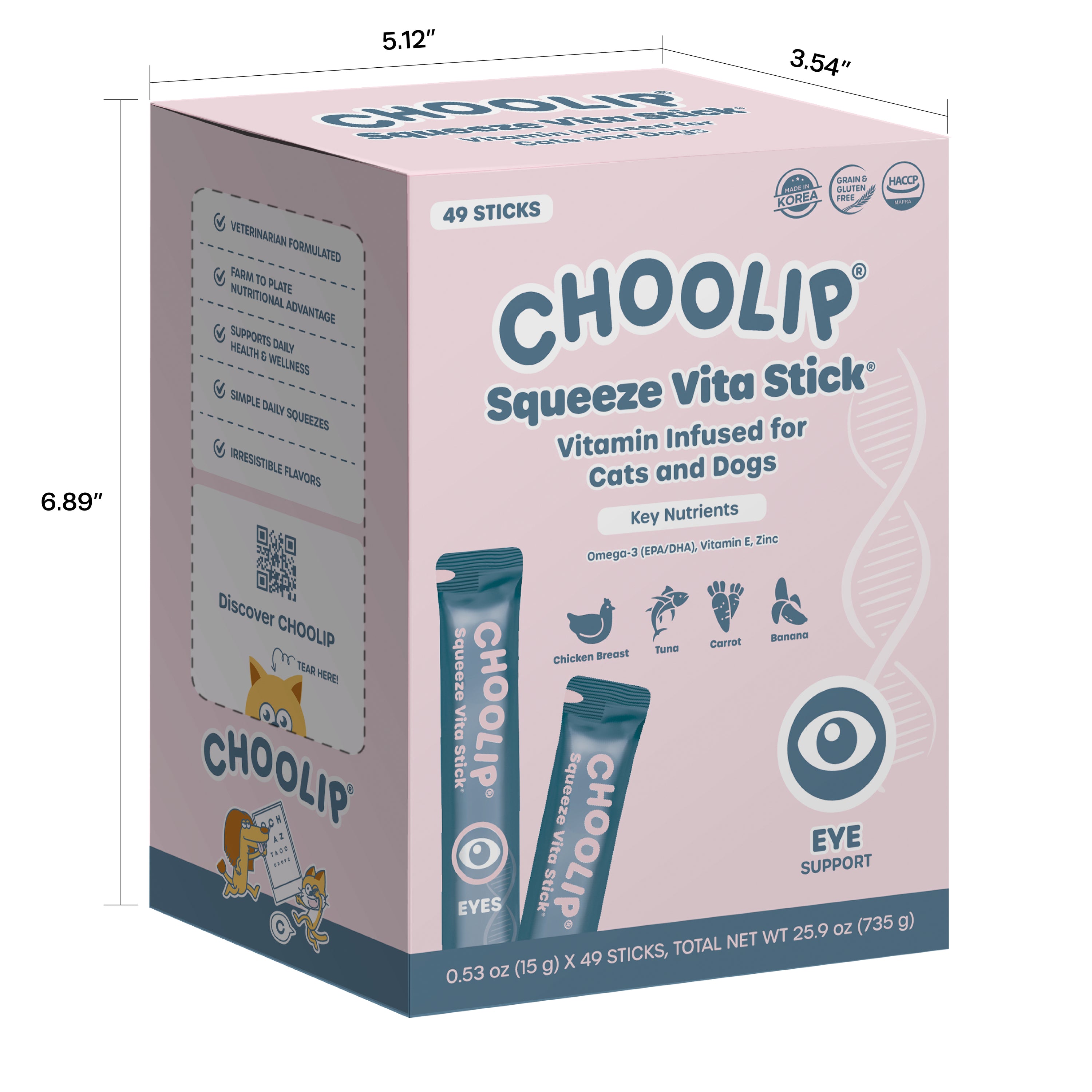 Squeeze Vita Stick Eyes Grab & Go Box (49 Sticks)