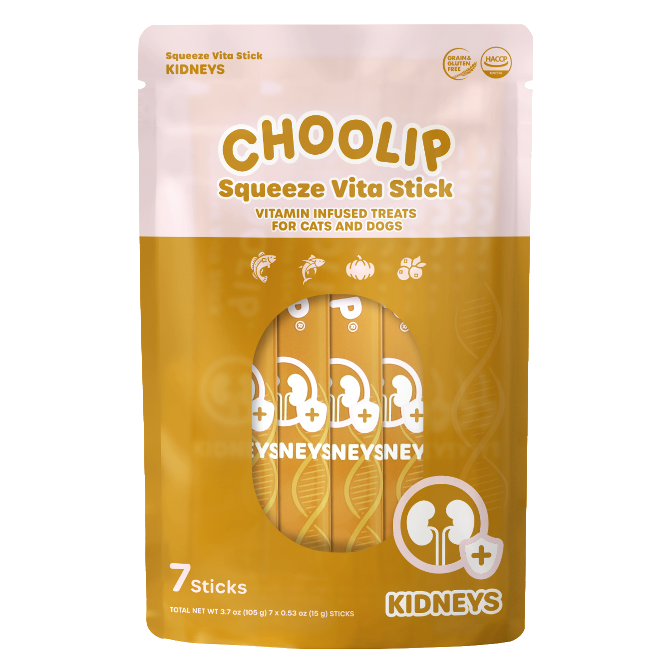 Squeeze Vita Stick Kidneys Pouch (7 Sticks)
